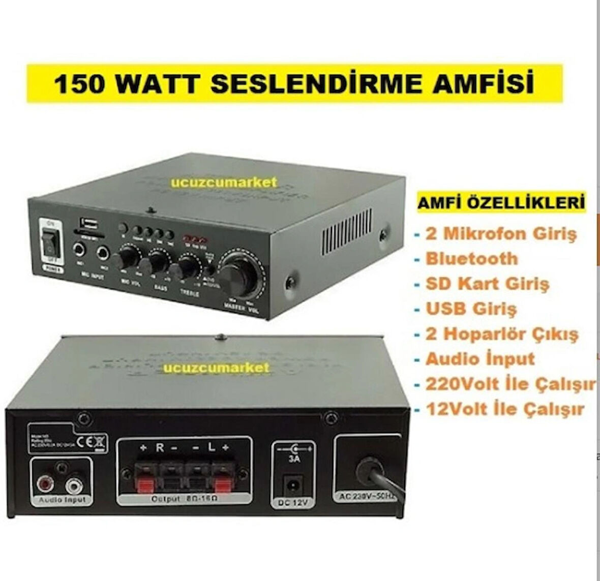 150 WATT SESLENDİRME AMFİSİ