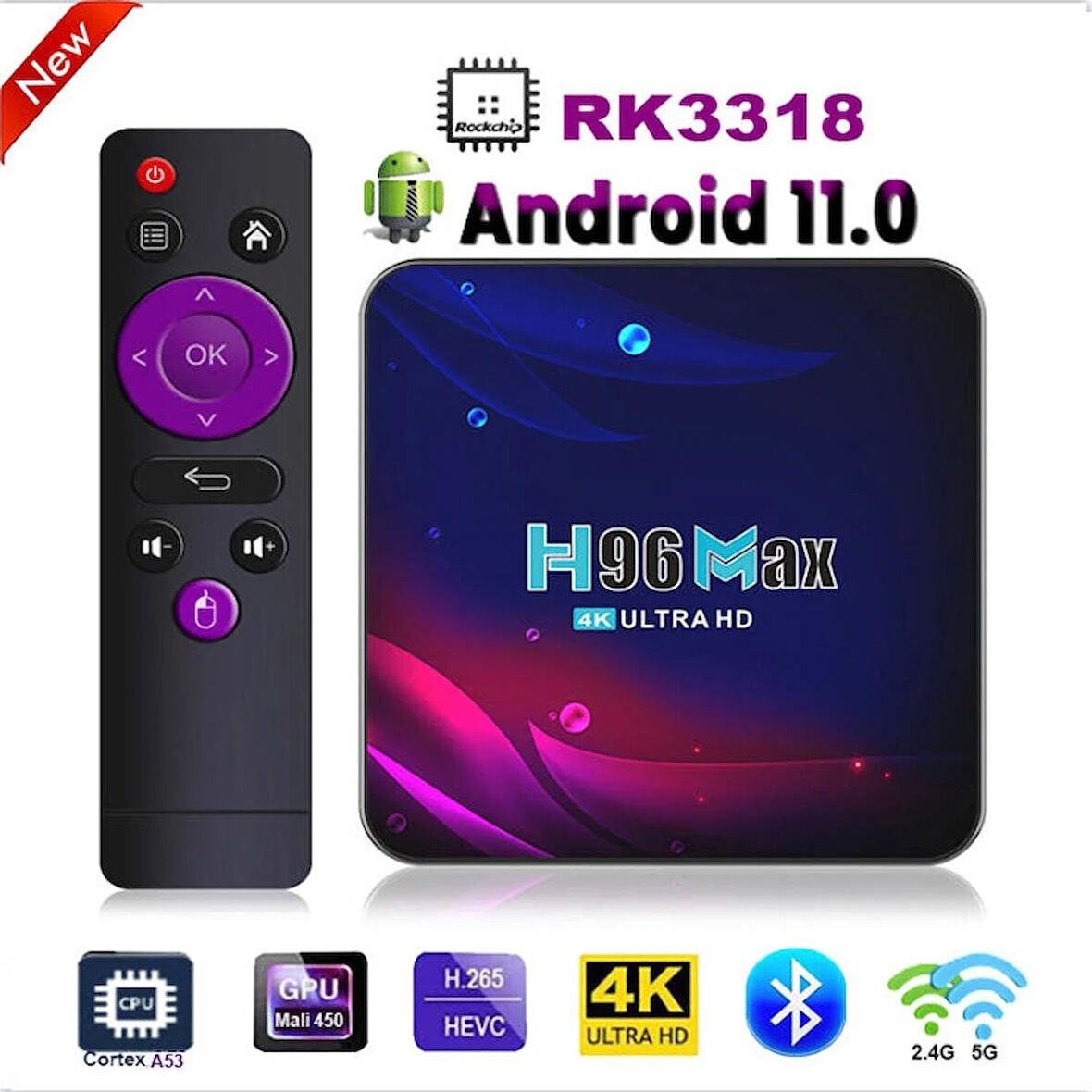 H96 Max V11 64 Gb Androıd Tv Box H96 Max 4k Androıd11