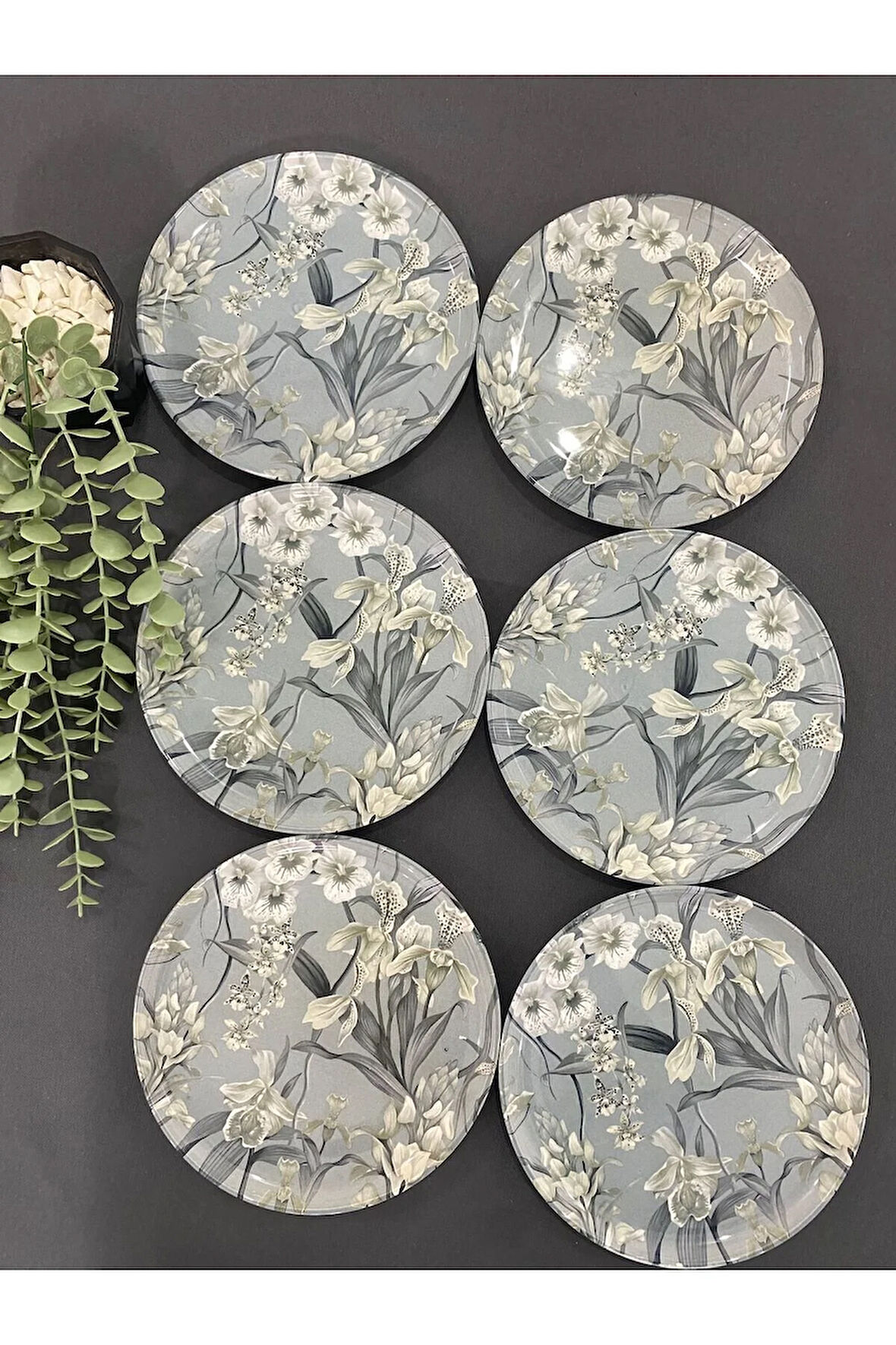 Miracle Flower Serisi 6'lı Pasta Tabağı