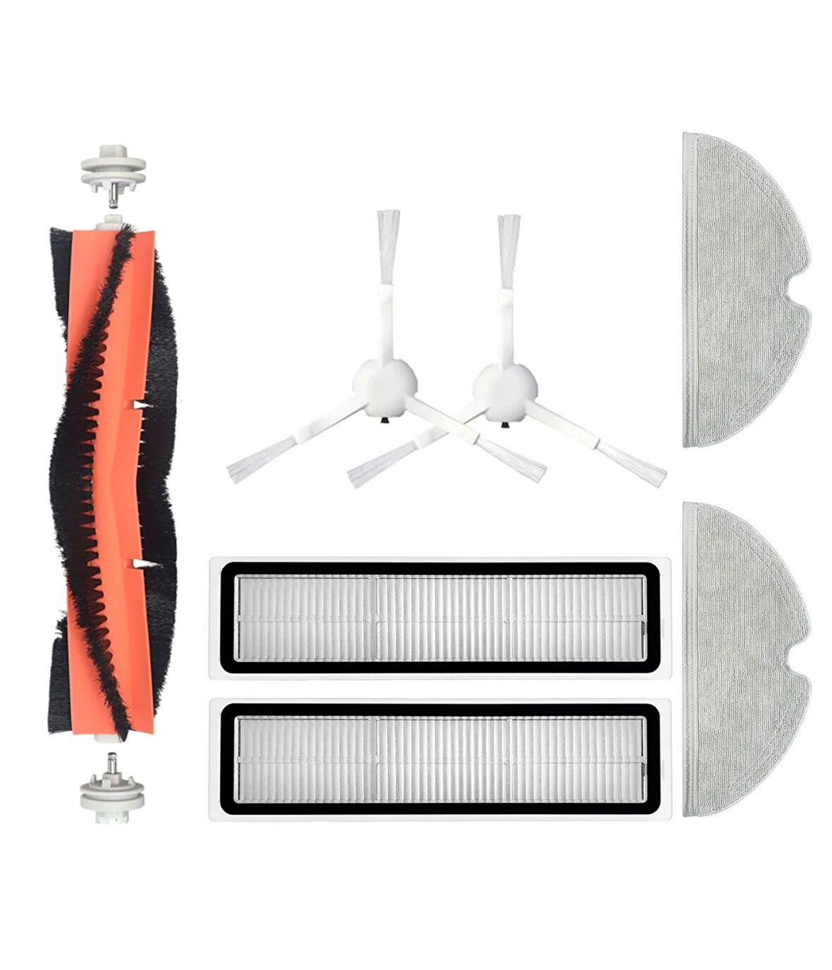 Vestel V-Bot Pro B Yedek Fırça Hepa Filtre Mop Seti (7 Parça)