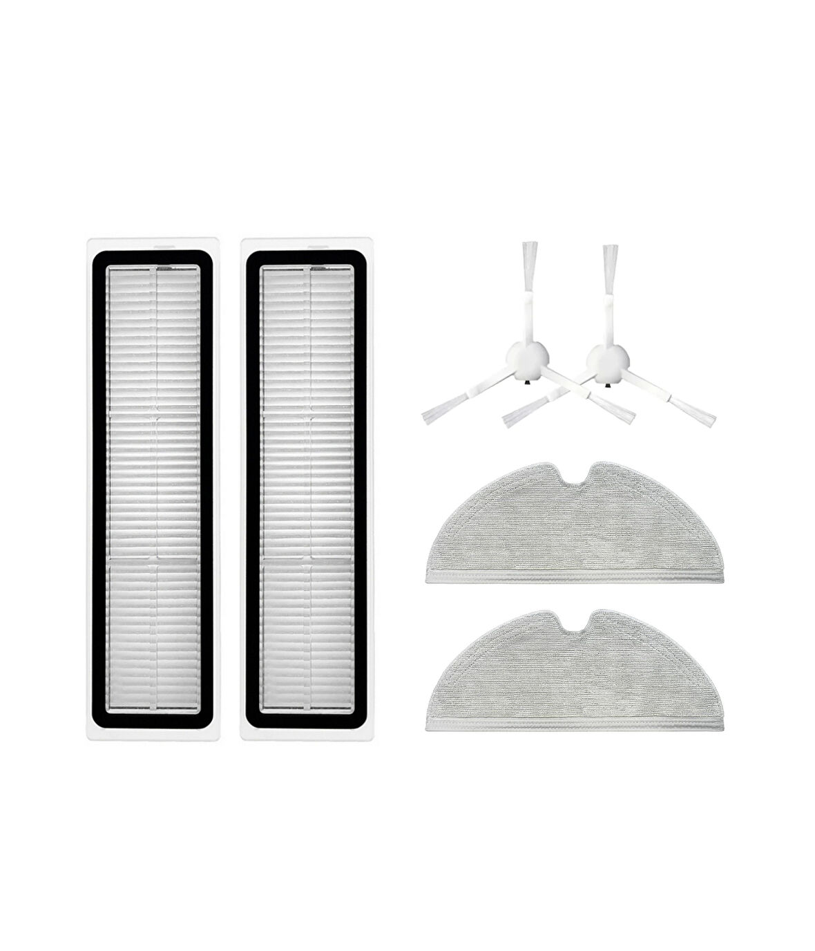 Vestel V-Bot Pro B Yedek Hepa Filtre Yan Fırça Mop (6 Parça)