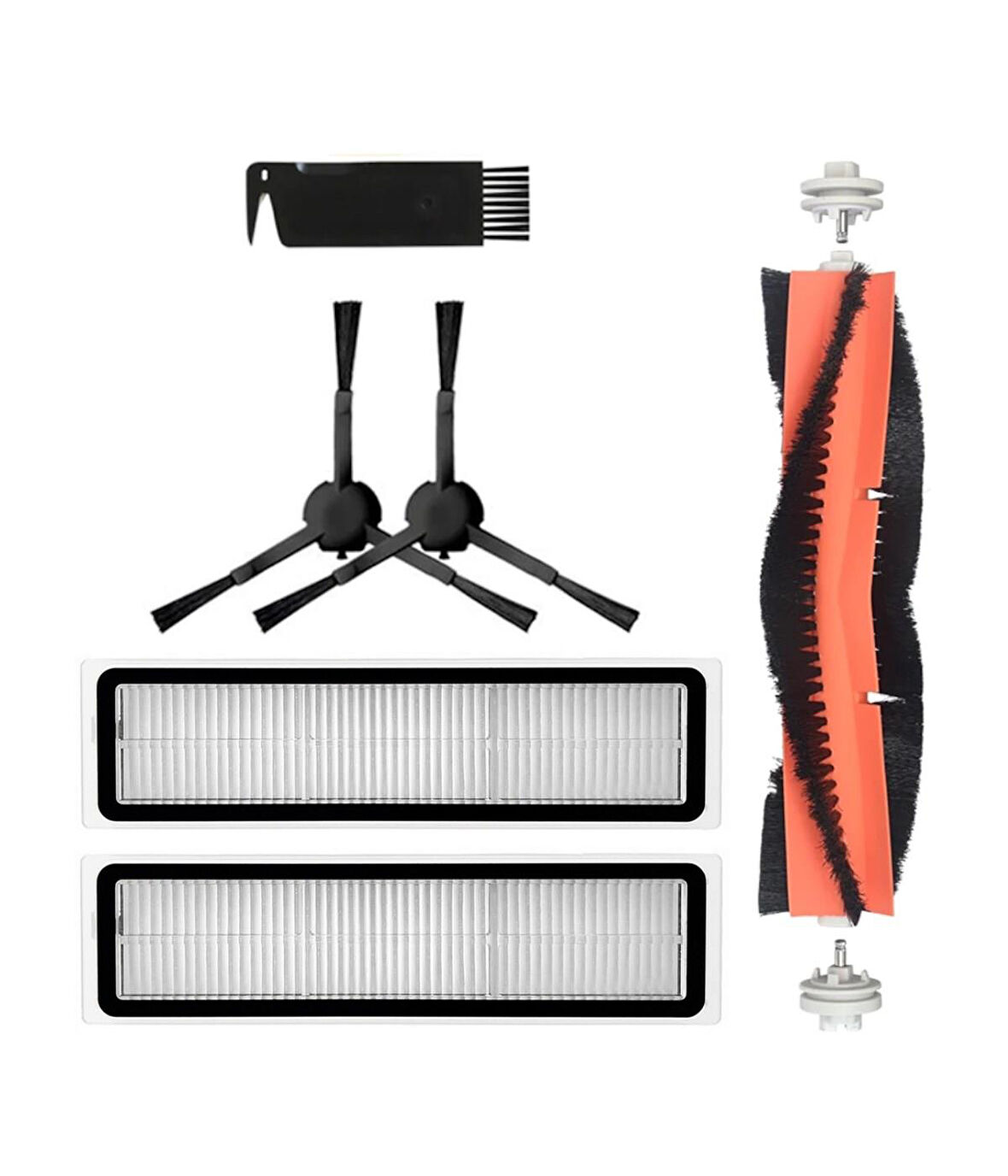 Vestel V-Bot Pro S Yedek Mopsuz Fırça Hepa Filtre Seti (6 Parça)