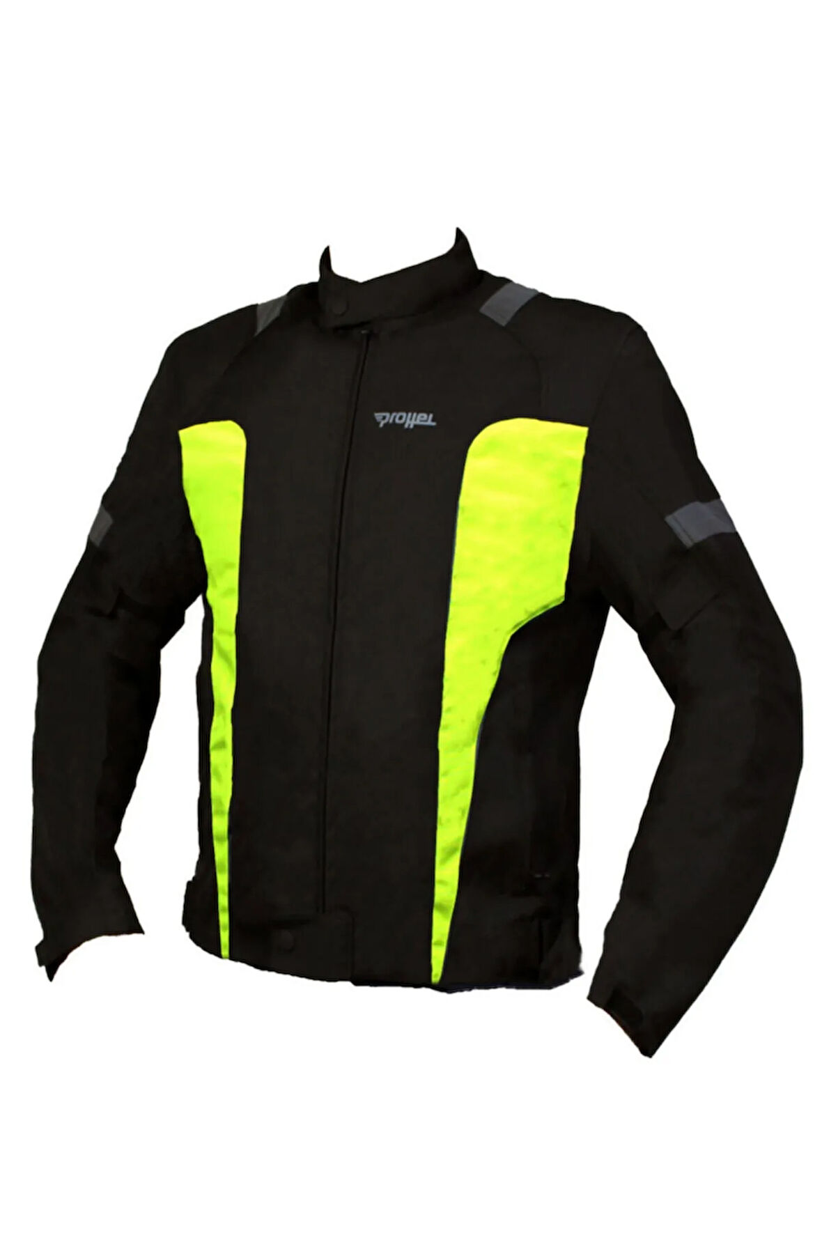 Erkek Siyah Neon Sarı Mont