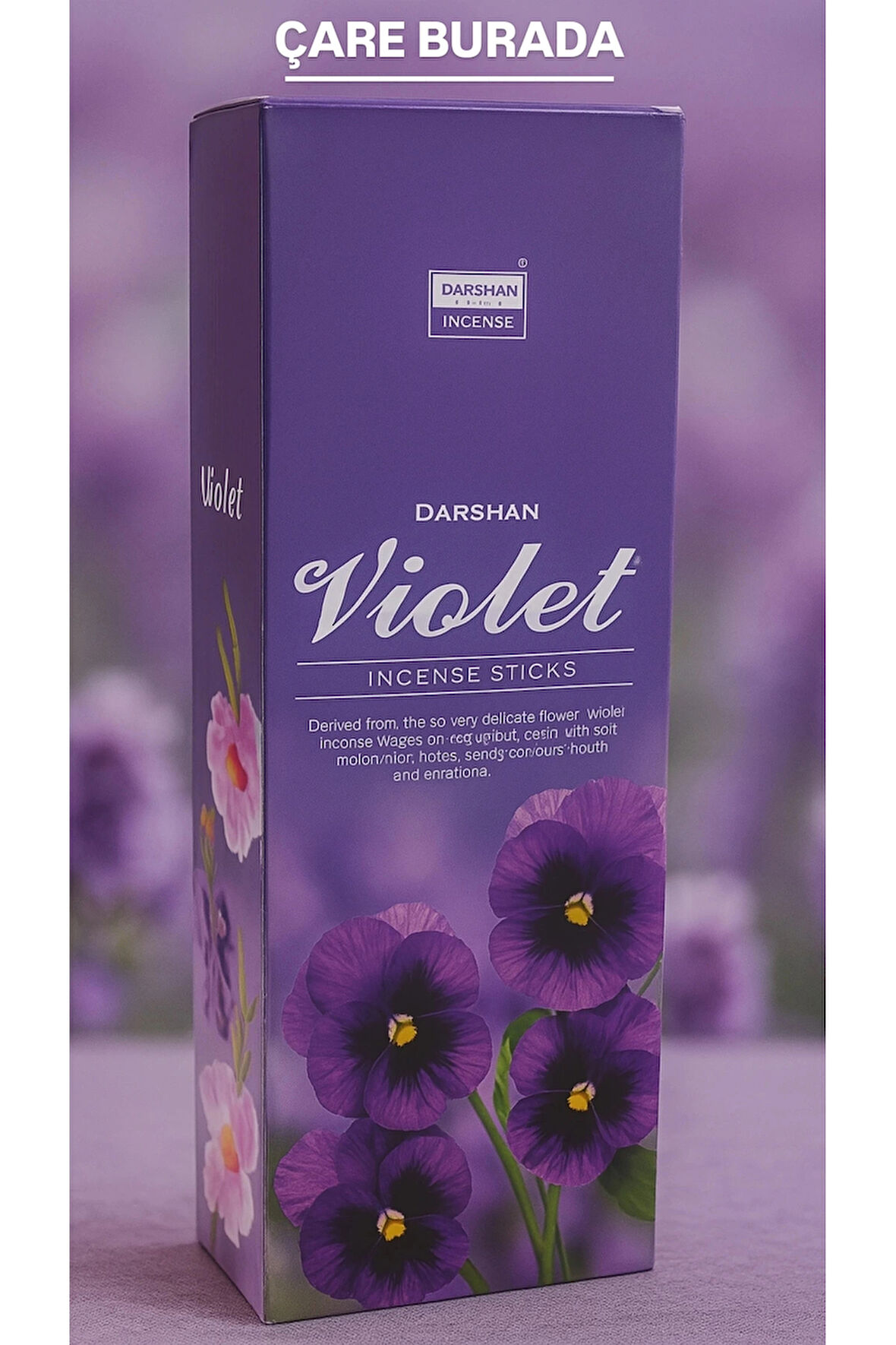 Darshan Incense - Violet 20'li Çubuk Tütsü (Menekşe)