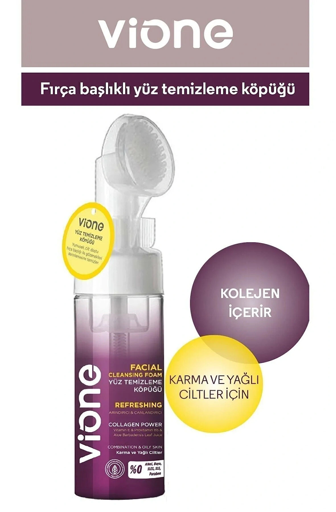 vione Masaj Başlıklı Yüz Temizleme Köpüğü Arındırıcı&canlandırıcı 150 Ml Vy03