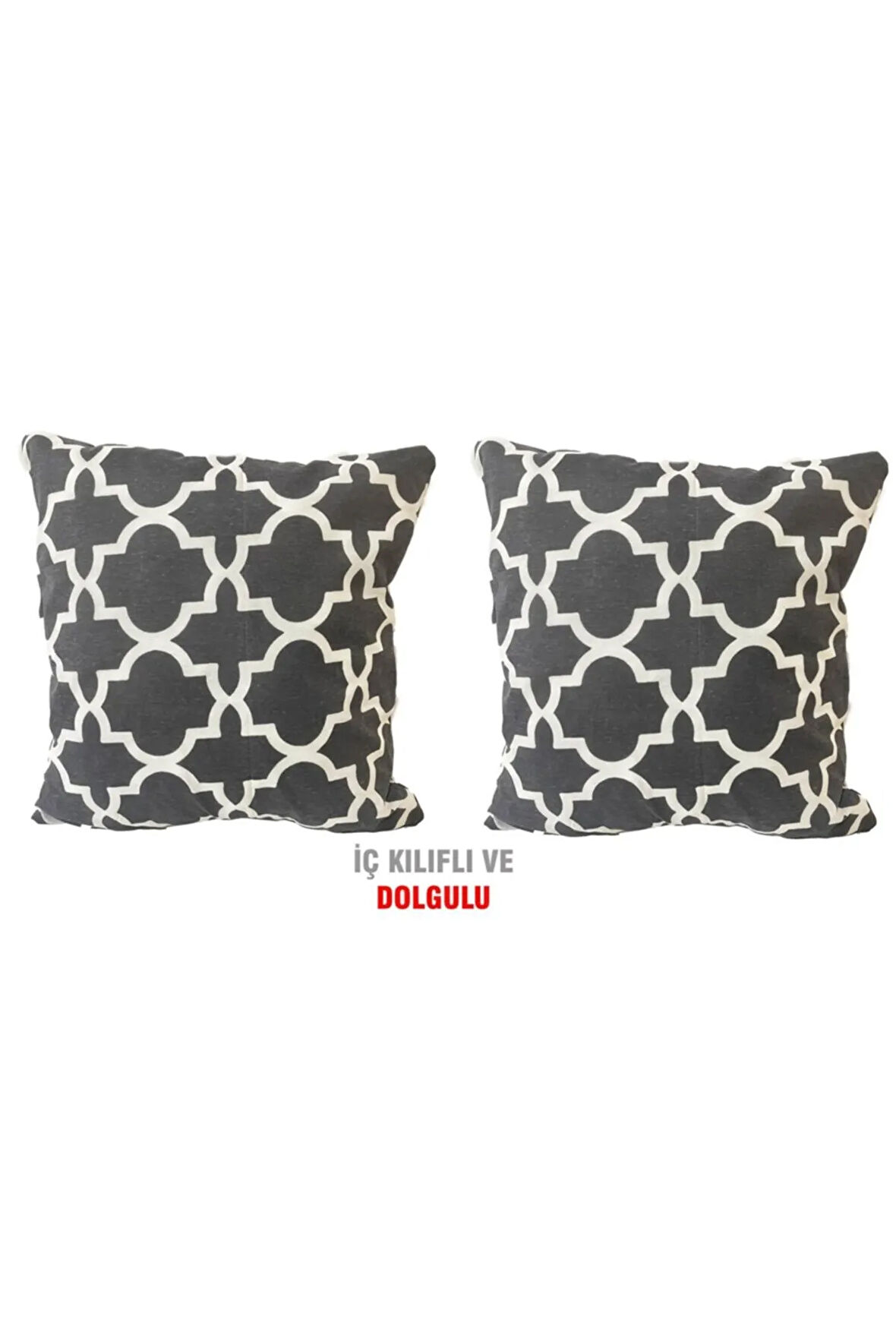 Kırlent Yastık Kılıfı Vip Yastık Kılıfı 2 Adet-43x43 Cm(büyük Karaçatı)