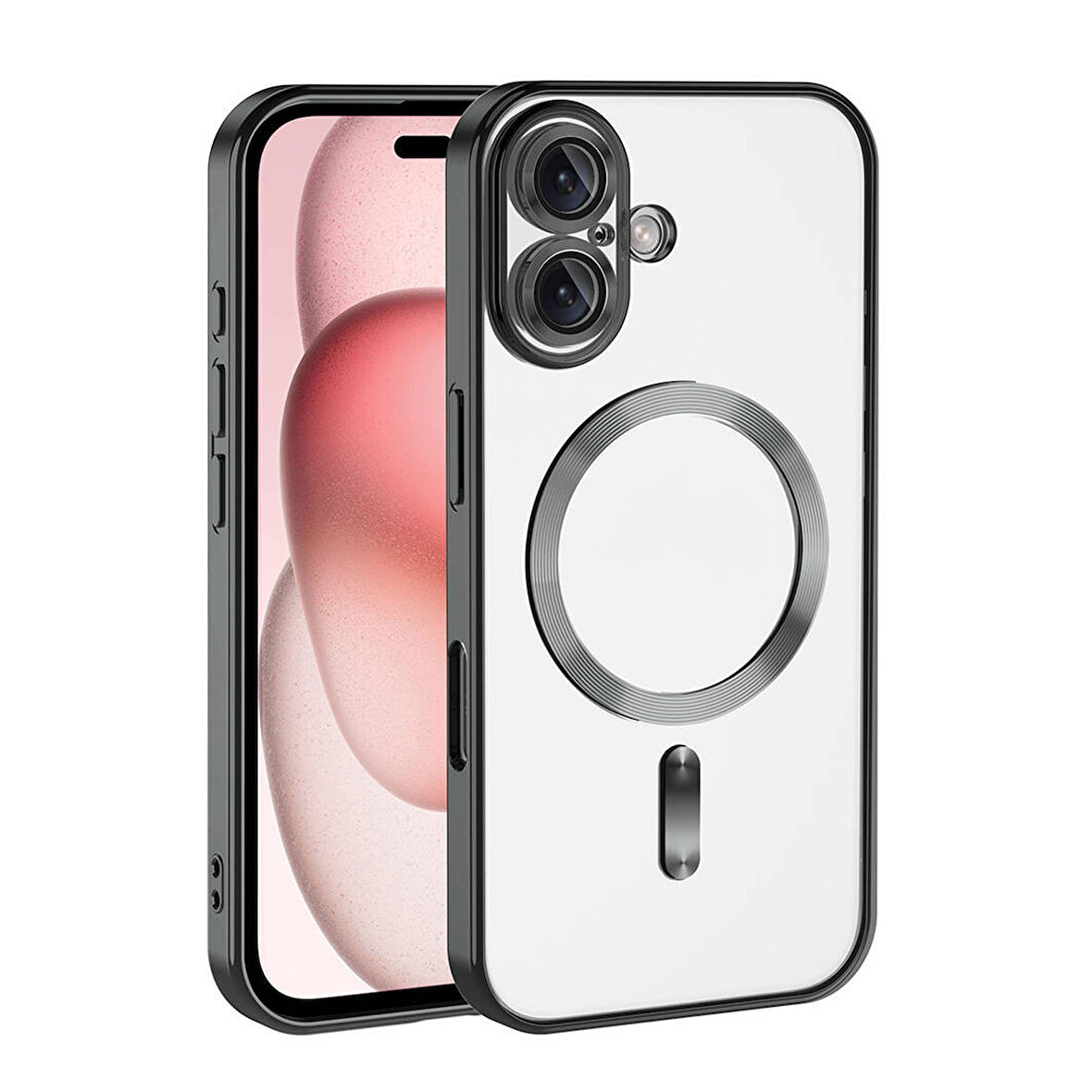 Forzacase iPhone 16 ile uyumlu Vision Serisi Magsafe Wireless Şarj Özellikli Silikon Kılıf