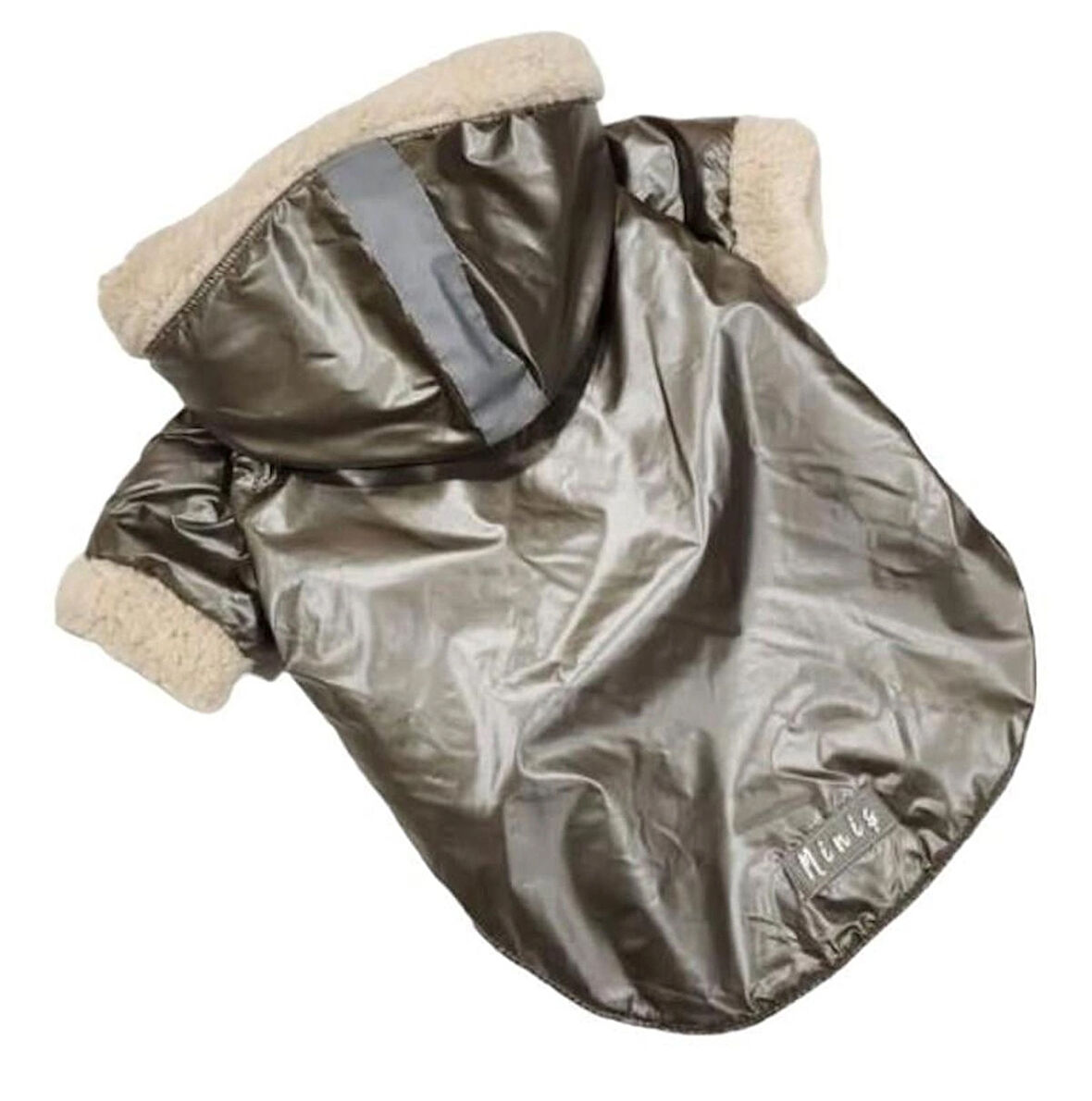 Peluşlu Vizon Küçük Irk Köpek Yağmurluğu