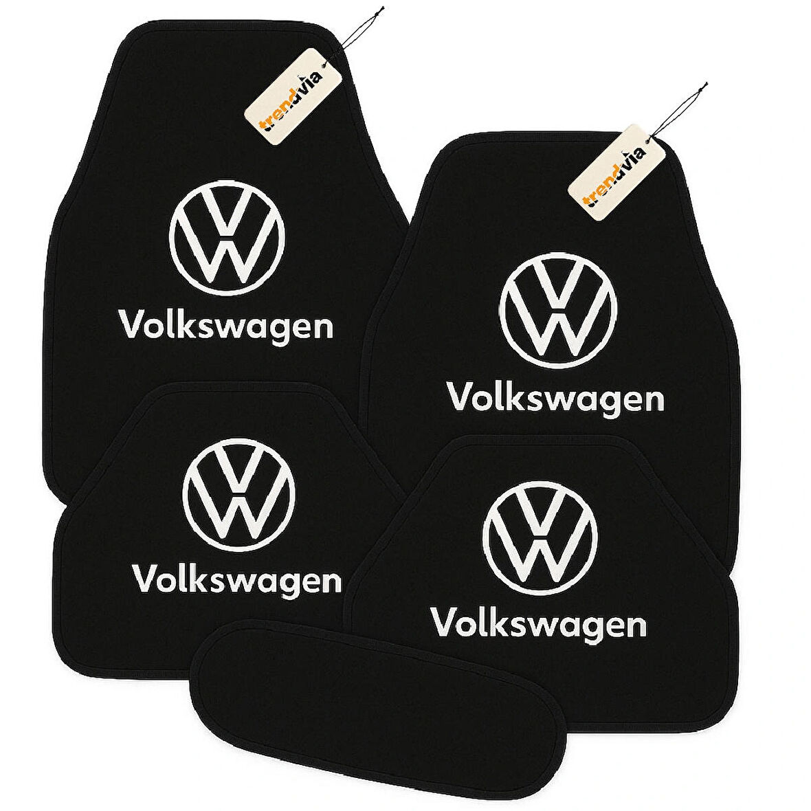 Siyah Renk Volkswagen Oto Halı Paspas 5 Parça Set – Lüks, Şık ve Dayanıklı Araç İçi Zemin Koruma