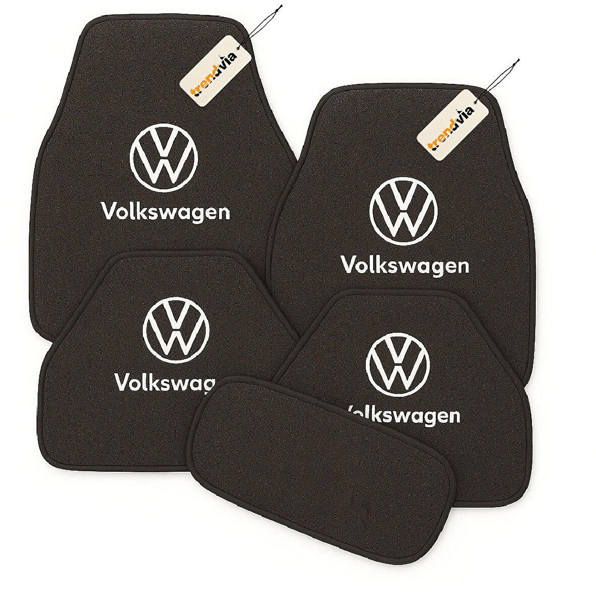 Antrasit Renk Volkswagen Oto Halı Paspas 5 Parça Set – Lüks, Şık ve Dayanıklı Araç İçi Zemin Koruma