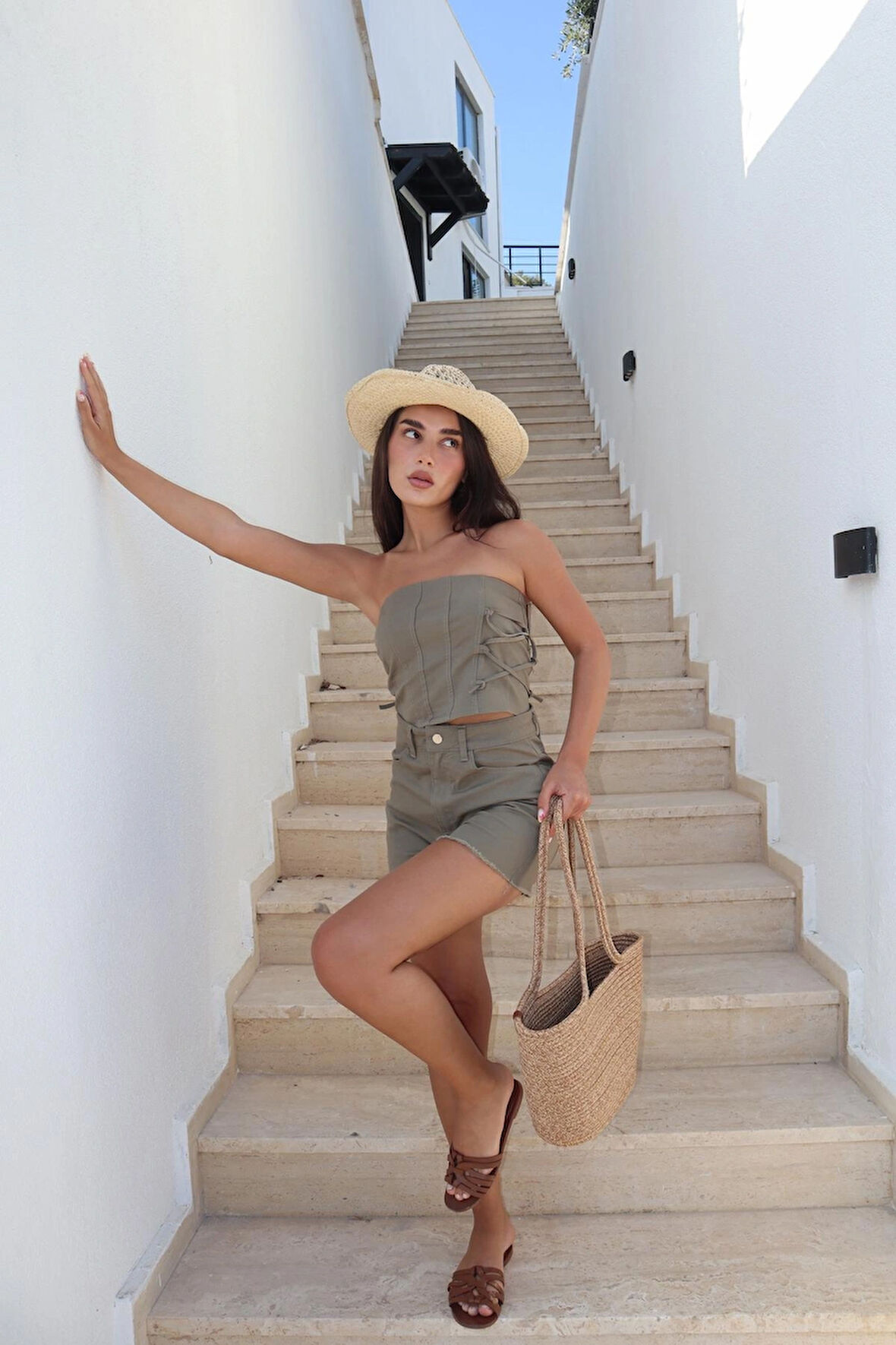 Vesta Straplez Haki Büstiyer