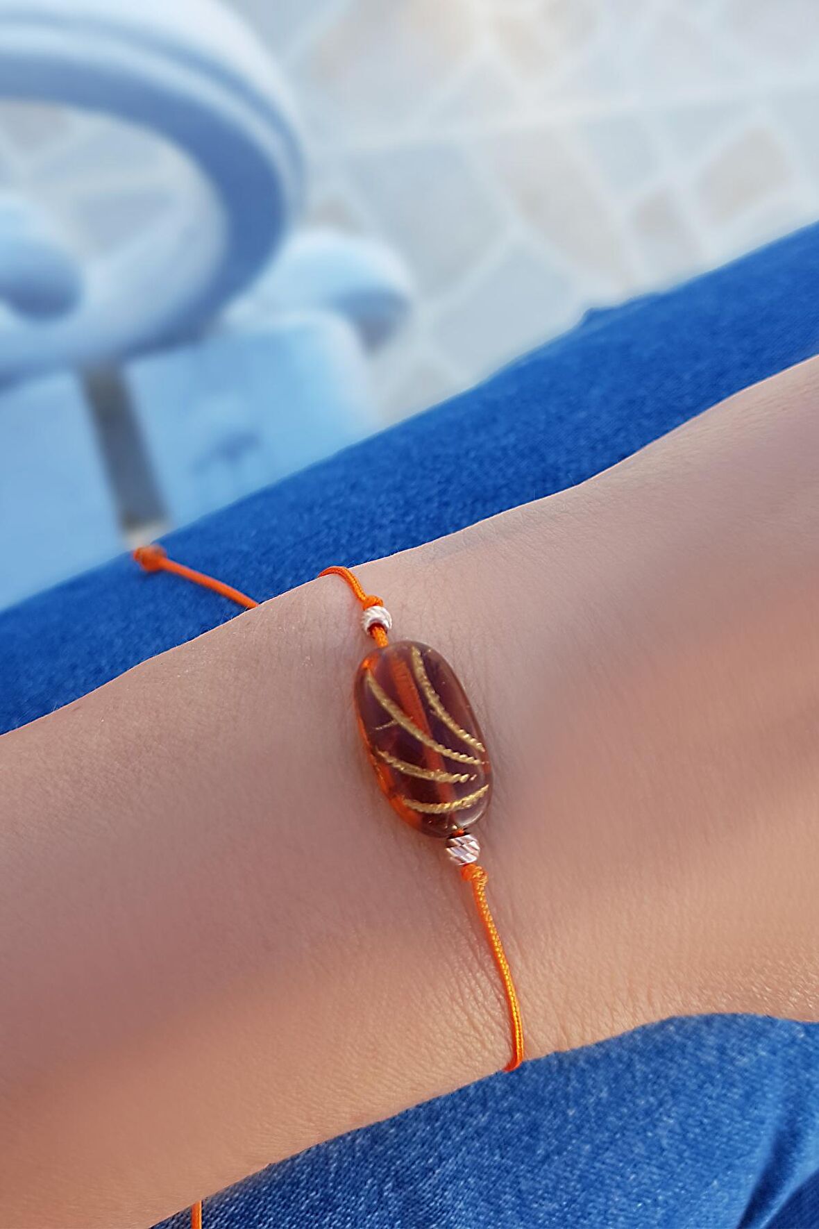 İşlemeli Çek Kristali 925 Ayar Gümüş Bileklik