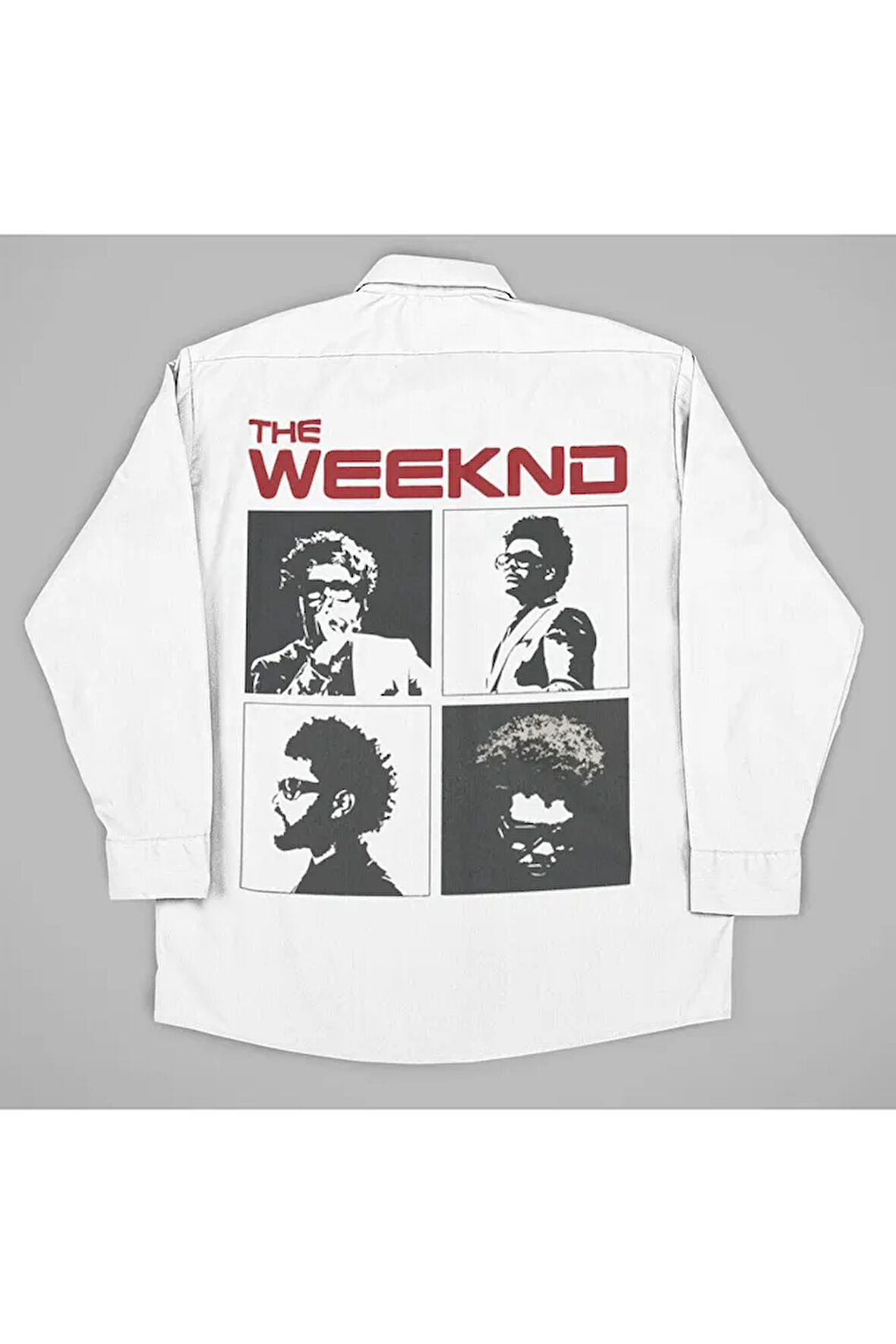The Weeknd Baskılı Unisex Rapper Gömlek