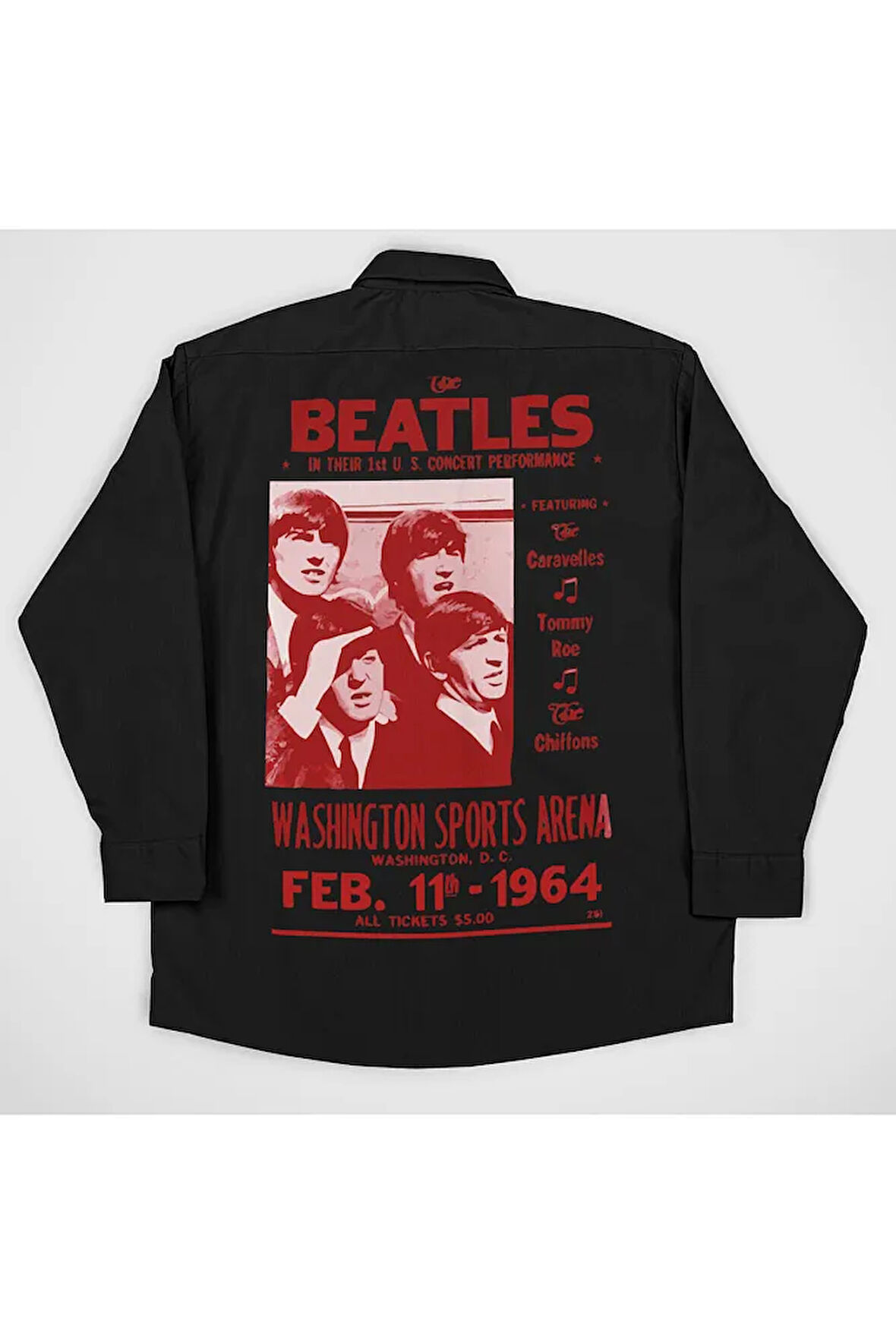 The Beatles Müzik Grubu Baskılı Unisex Gömlek