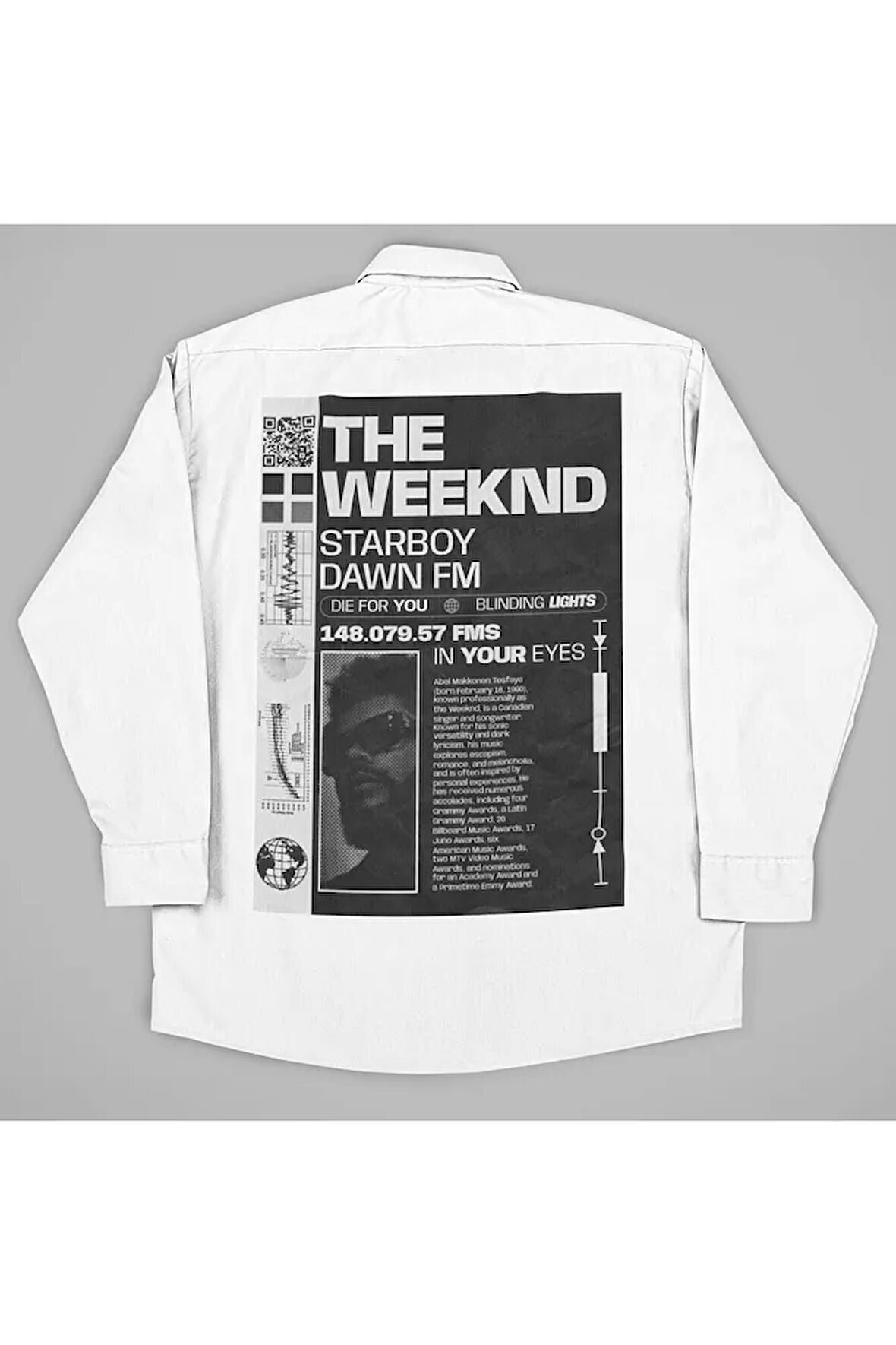 The Weeknd Starboy Dawn Fm Baskılı Unisex Rapper Gömlek
