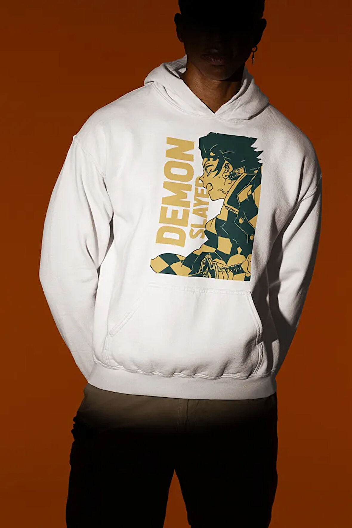 Demon Slayer Anime Karakter Baskılı Unisex Oversize Hoodie