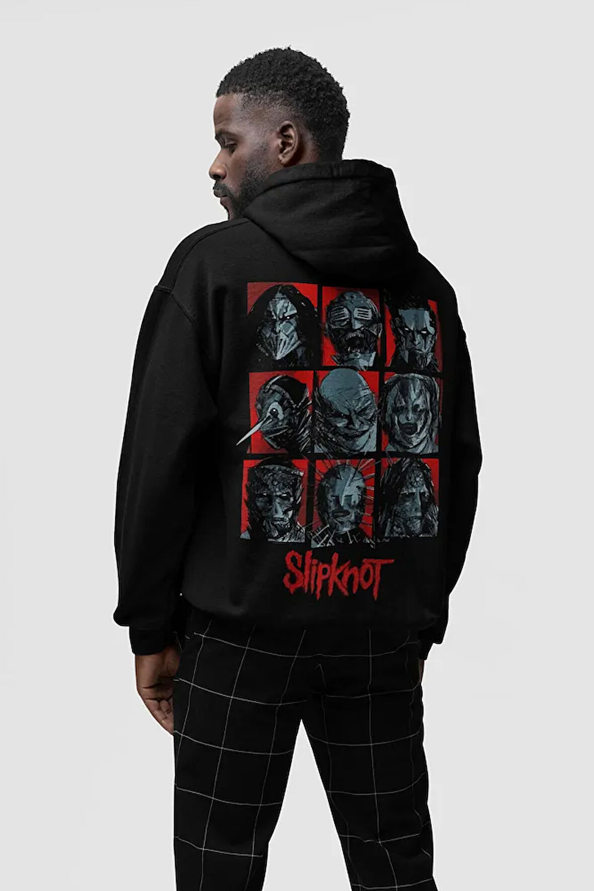 Slipknot Baskılı Unisex Oversize Müzik Grubu Hoodie
