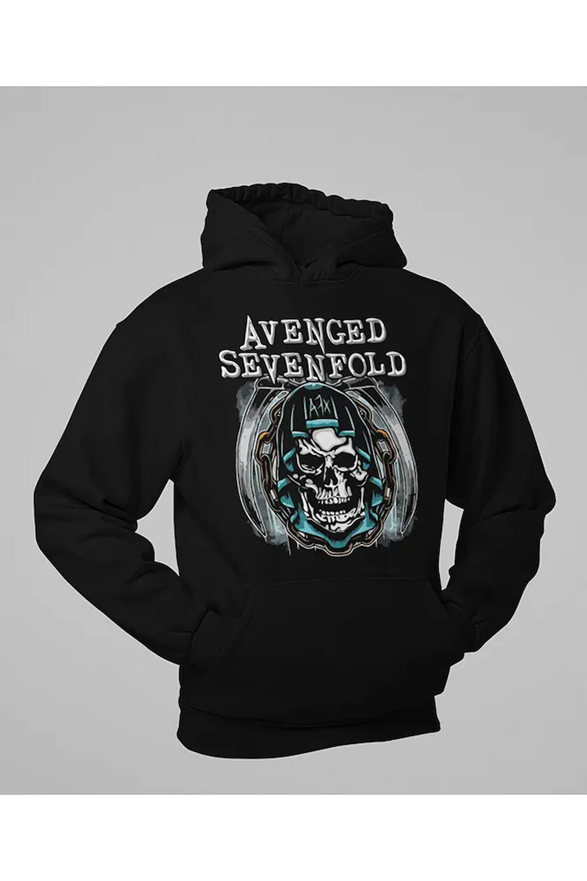 Rock Metal Müzik Grubu Temalı Avenged Sevenfold Baskılı Unisex Oversize Tişört