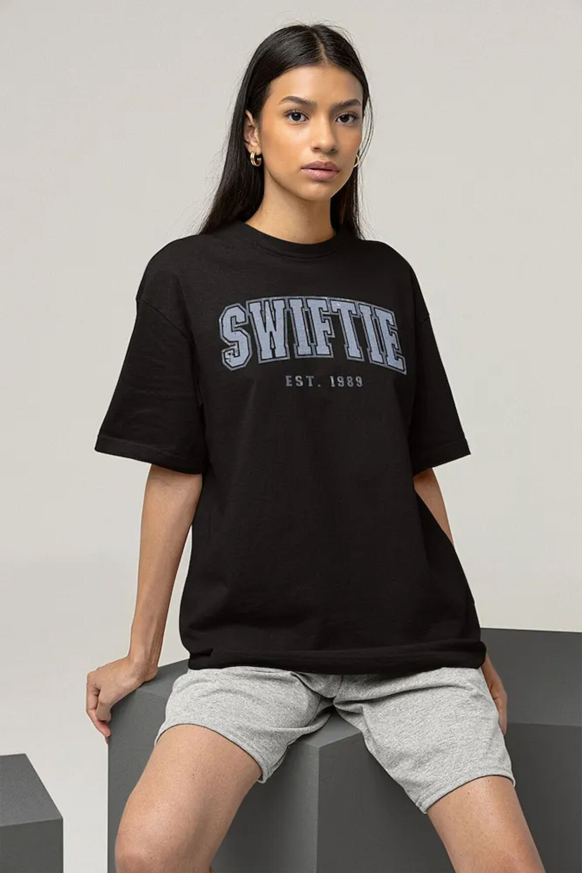 Swiftie Est.1989 Yazılı Unisex Oversize Taylor Swift Tişört