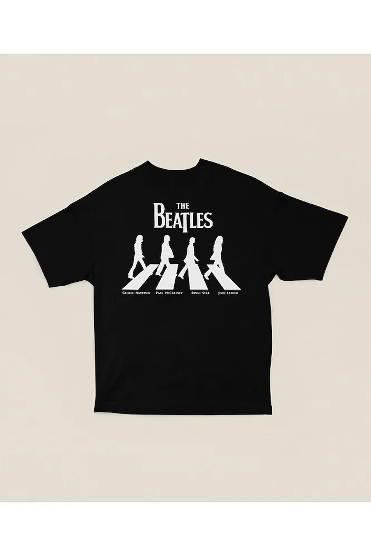 The Beatles Grubu GPRJ Baskılı Unisex Tişört, Oversize Müzik Tişört