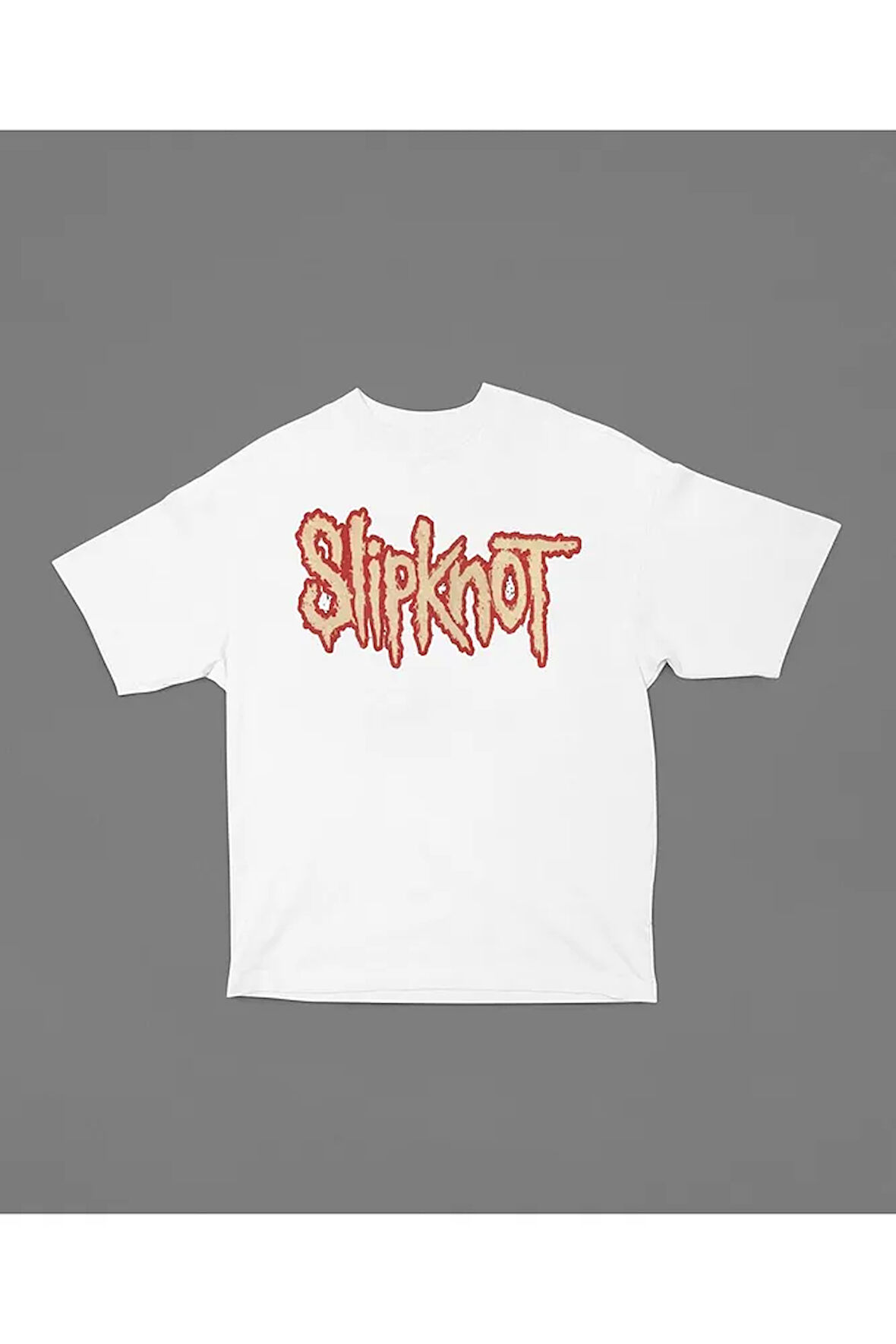 Unisex Slipknot Yazılı Oversize Anime Dizi Tişört