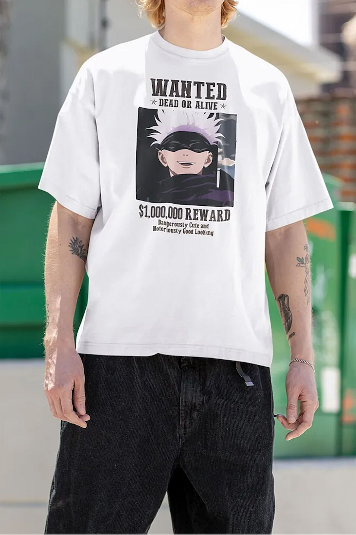 Anime Karakter Dead Or Alive Baskılı Unisex Tişört, Oversize Anime Tişört