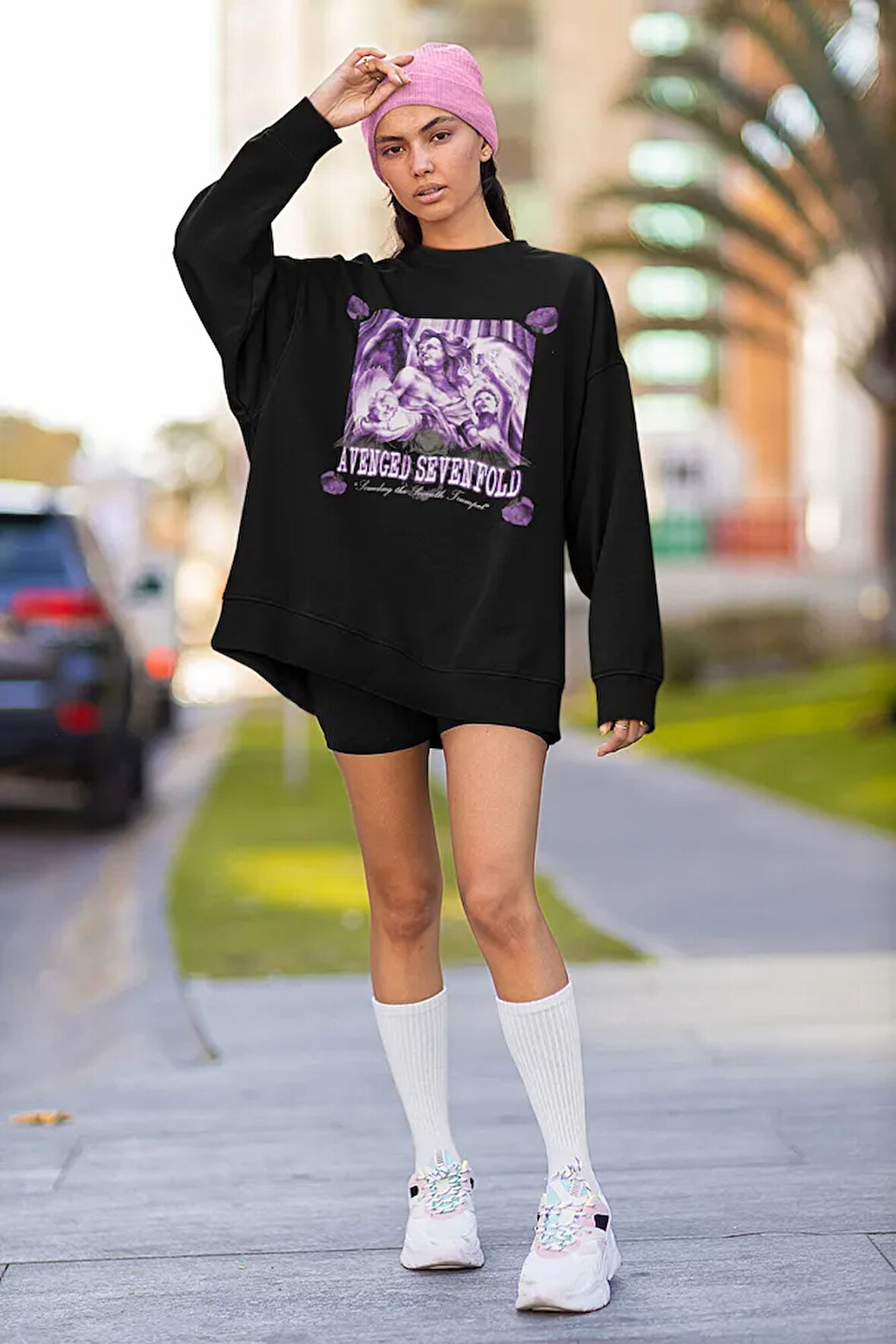 Avenged Sevenfold Baskılı Unisex Oversize Sweatshirt