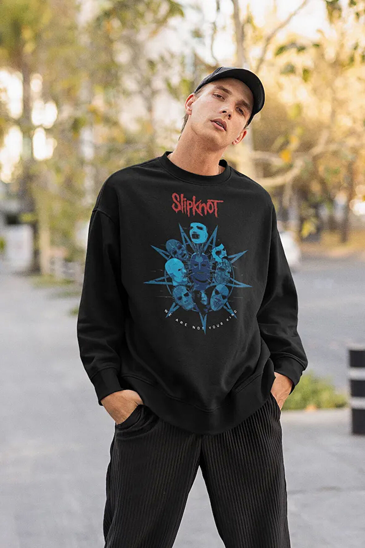 Slipknot We Are Not Your Kind Baskılı Unisex Oversize Rock Metal Sweatshirt
