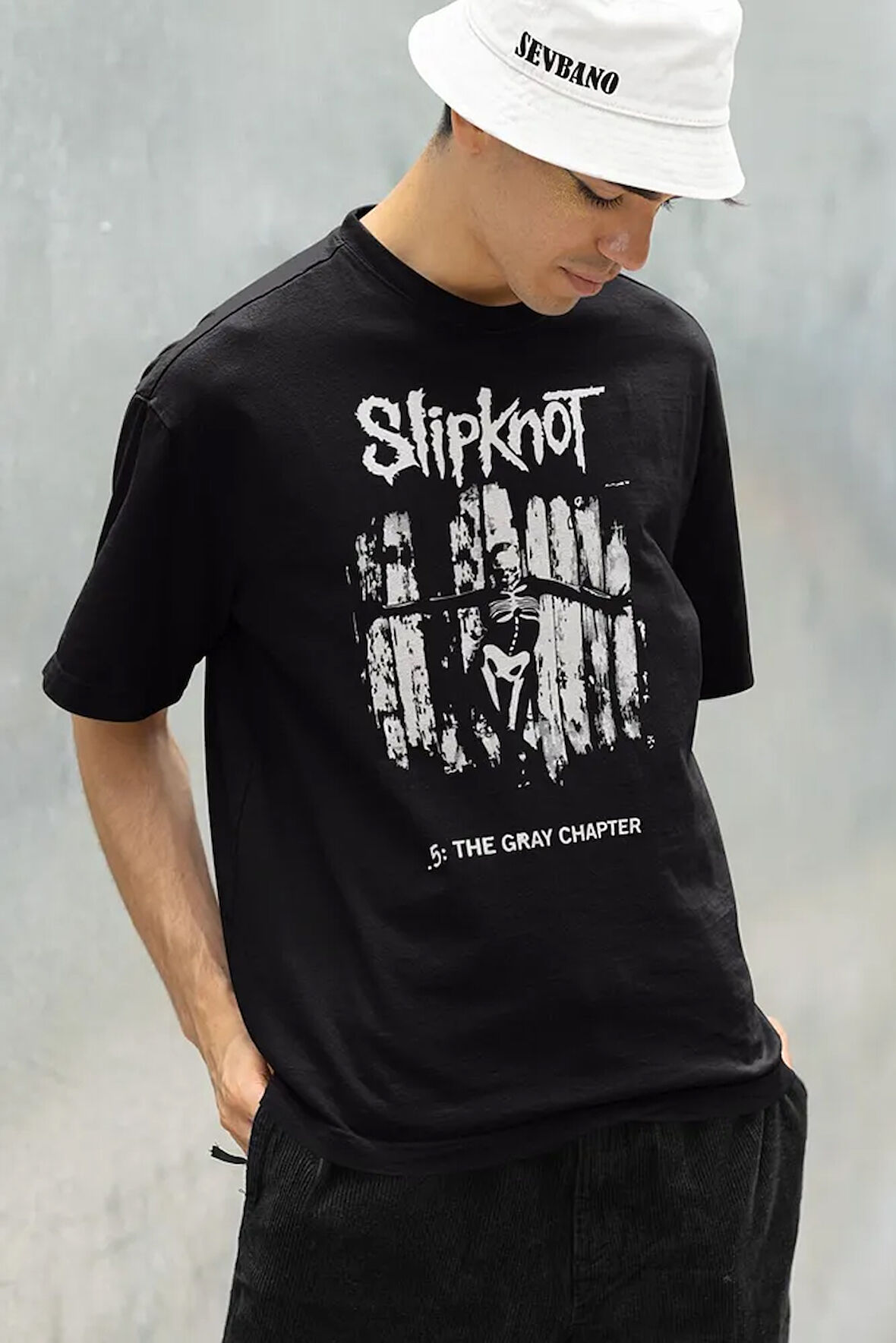 The Gray Chapter Slipknot Yazılı Unisex Oversize Tişört