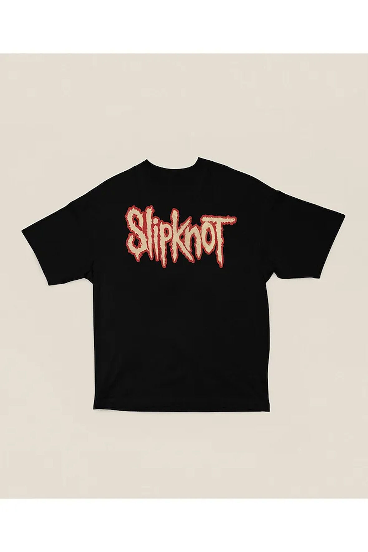 Unisex Slipknot Yazılı Oversize Anime Dizi Tişört