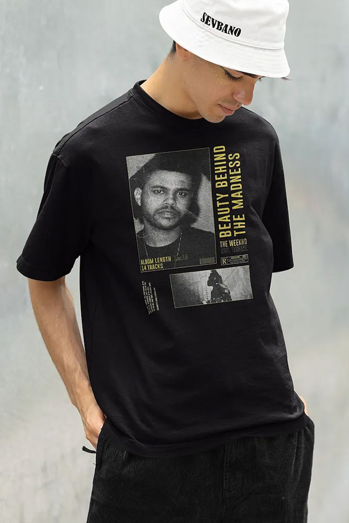 Beauty Behind The Madness The Weeknd Baskılı Unisex Oversize Tişört