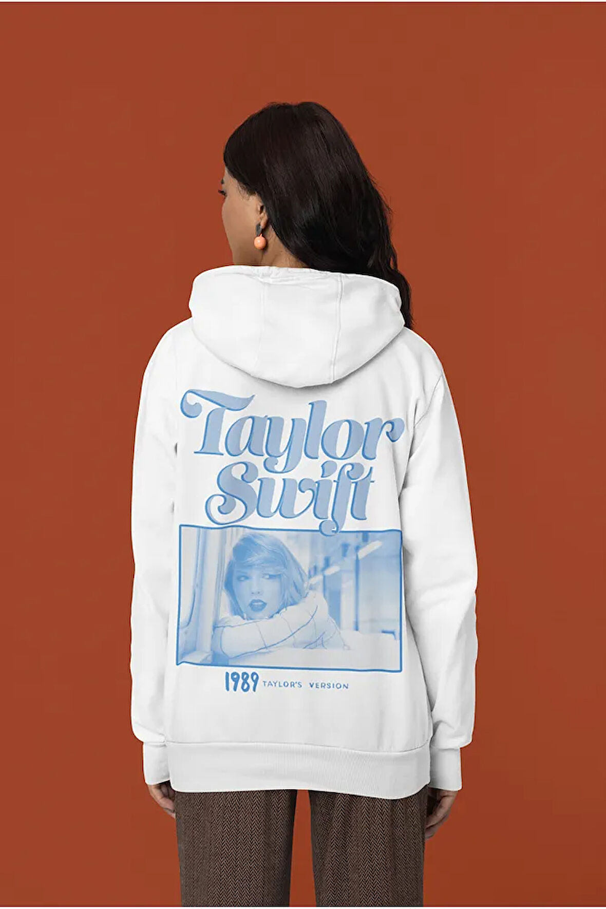 Taylor Swift Baskılı Unisex Oversize Şarkıcı Hoodie