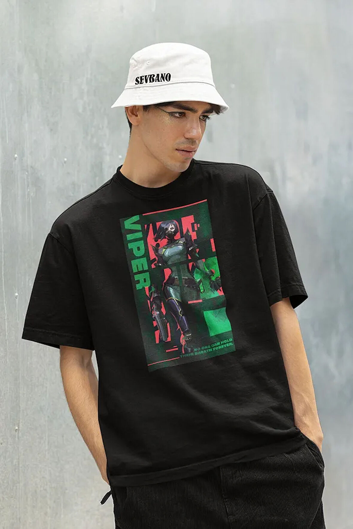 Vaalorant Viiper Karakter Baskılı Unisex Oversize Tişört