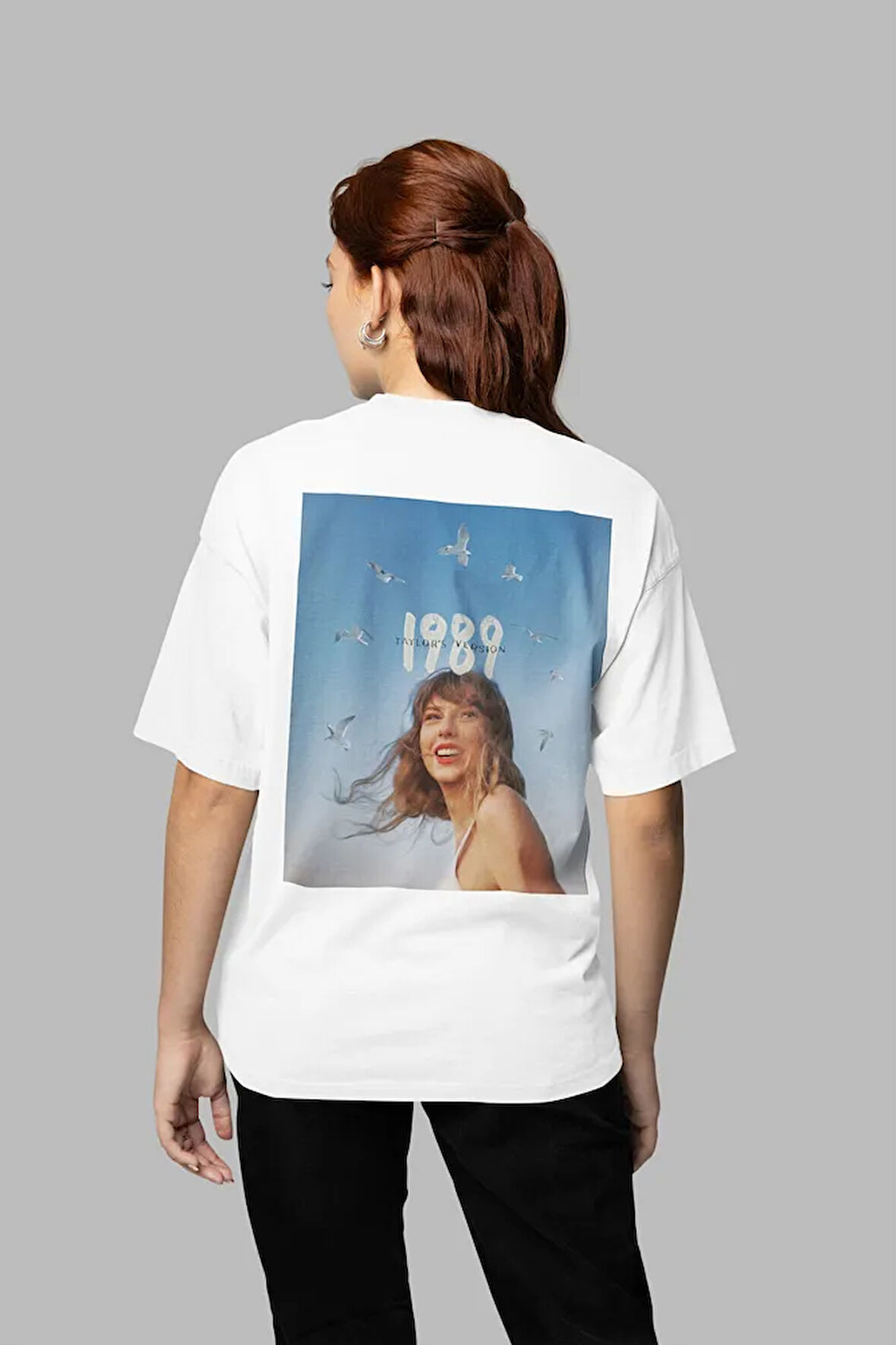 1989 Taylor's Version Baskılı Unisex Oversize Şarkıcı Taylor Swift Tişört