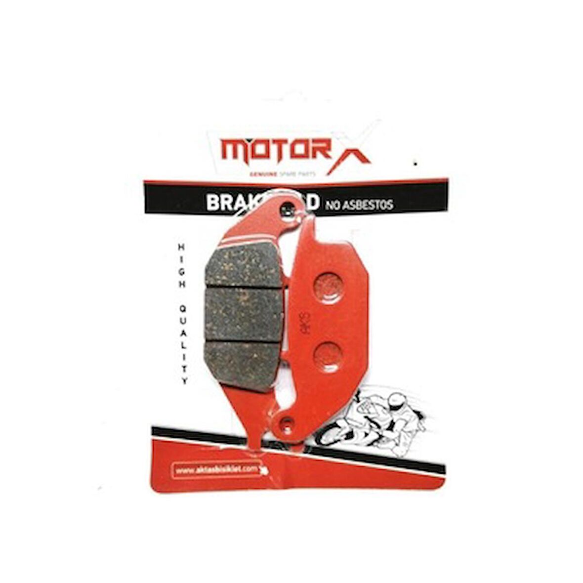 Yamaha Tricity 125 Motosiklet Arka Fren Disk Balatası Kırmızı
