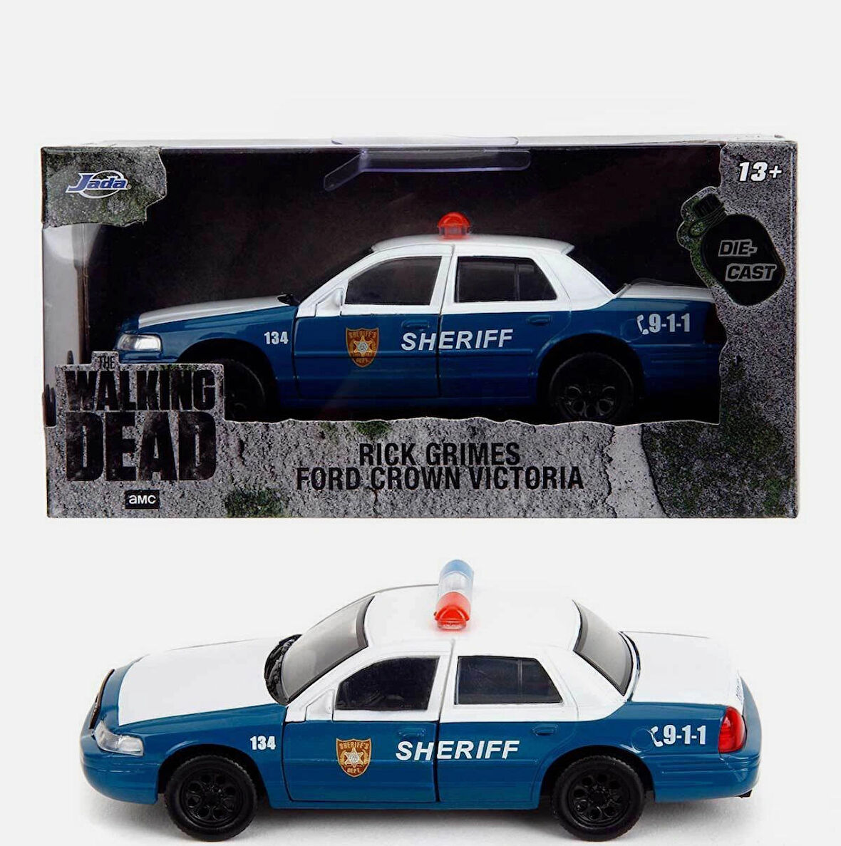 The Walking Dead - Rick Grimes Ford Crown Victoria Şerif Arabası | Jada 1:32 Ölçek