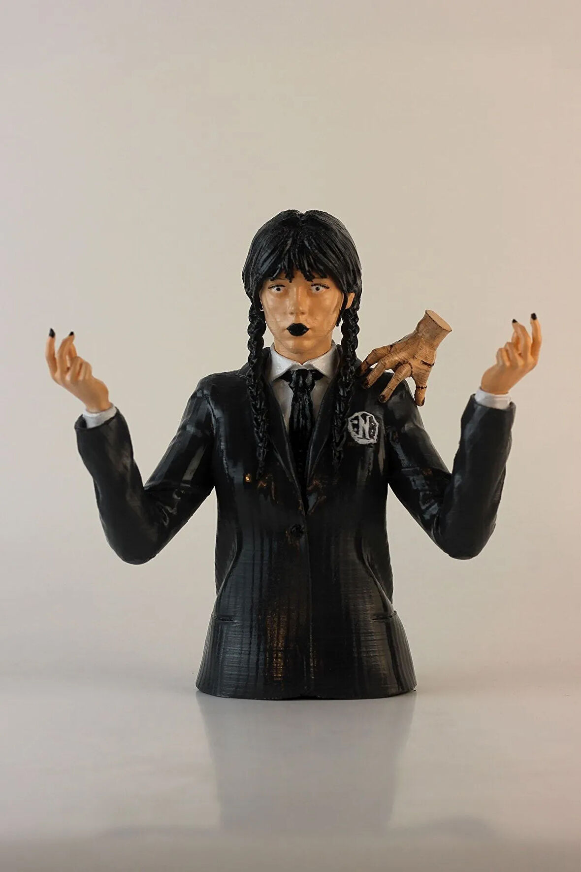 Wednesday Figürü Addams Family Jenna Ortega Wednesday Büstü Kişiye Özel 18cm