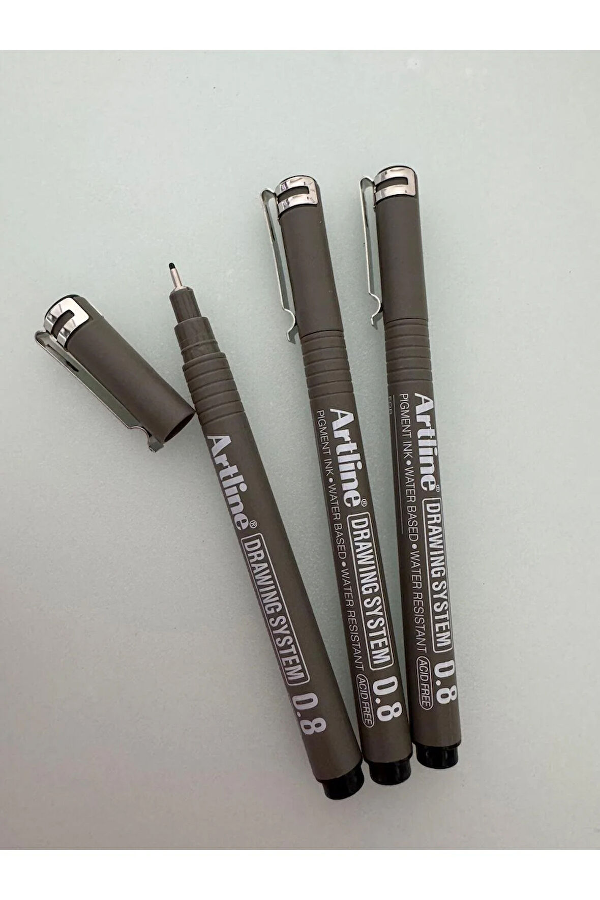 Çizim Kalemi 0.8 MM Siyah (3 adet)