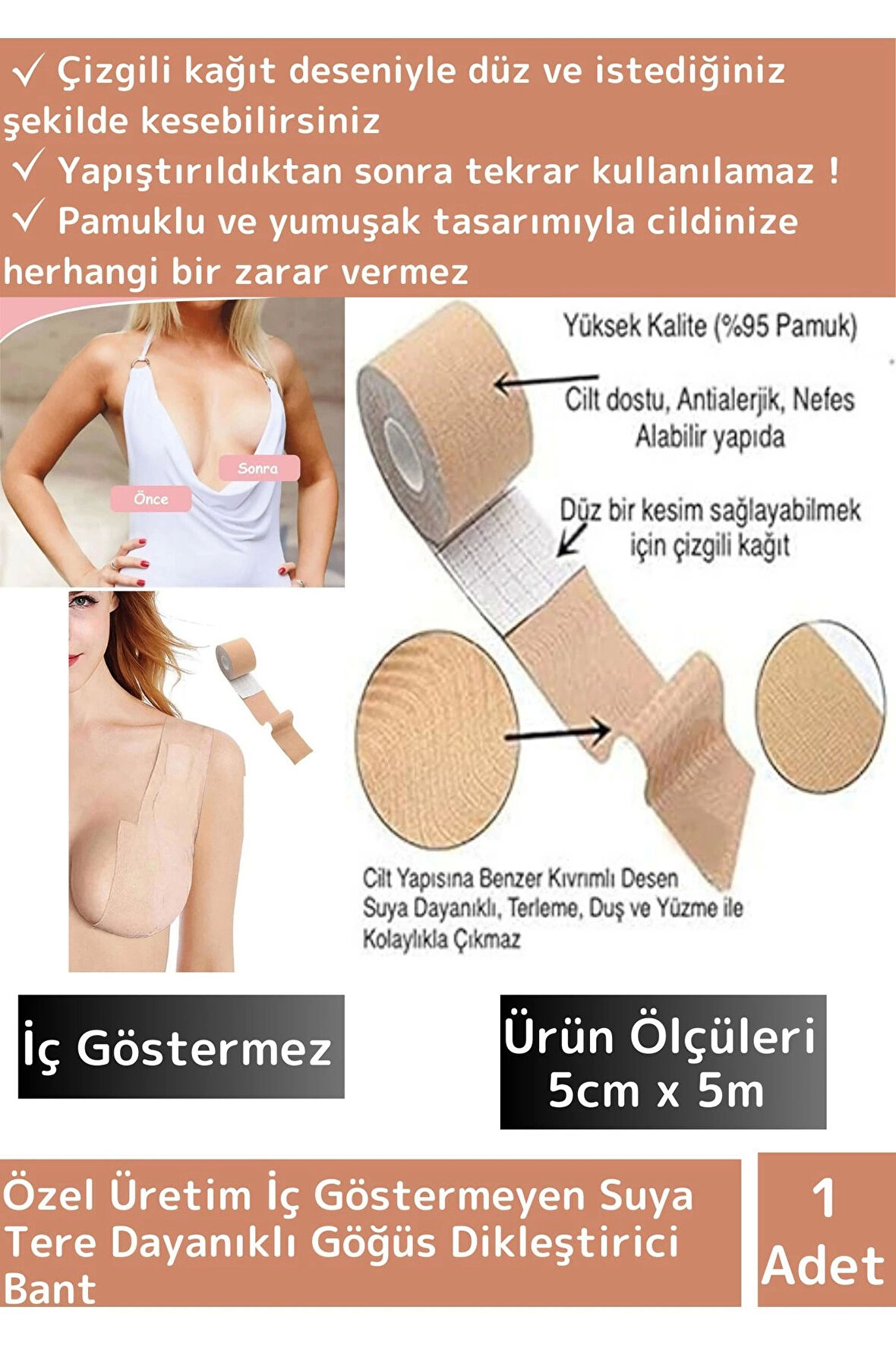 Premium Göğüs Şekillendirici Göğüs Ucu Gizleyici Meme Kaldırıcı Göğüs Dikleştirici Yapışkan Bant