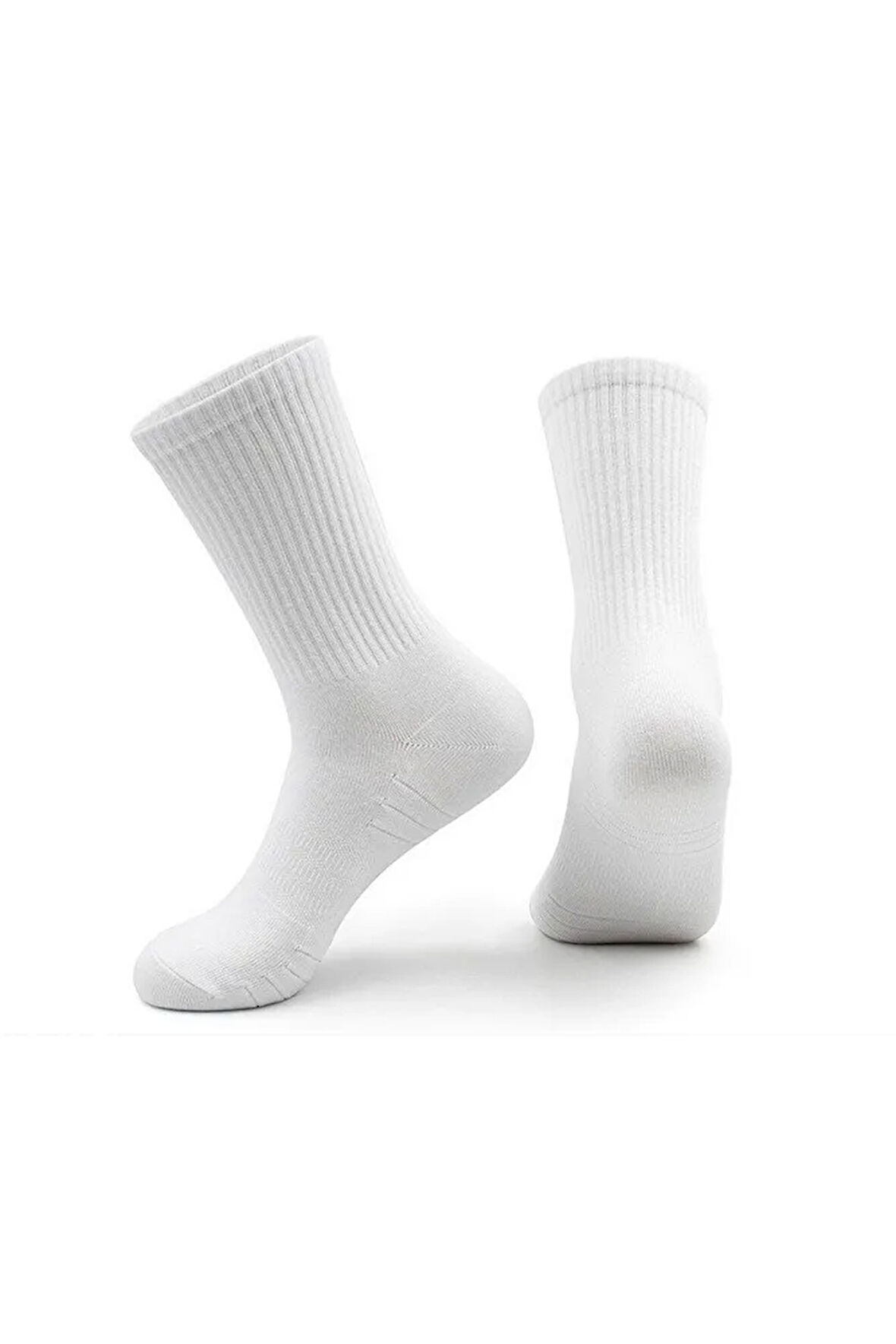 Fitilli Likralı Unisex Pamuklu Tenis Çorap