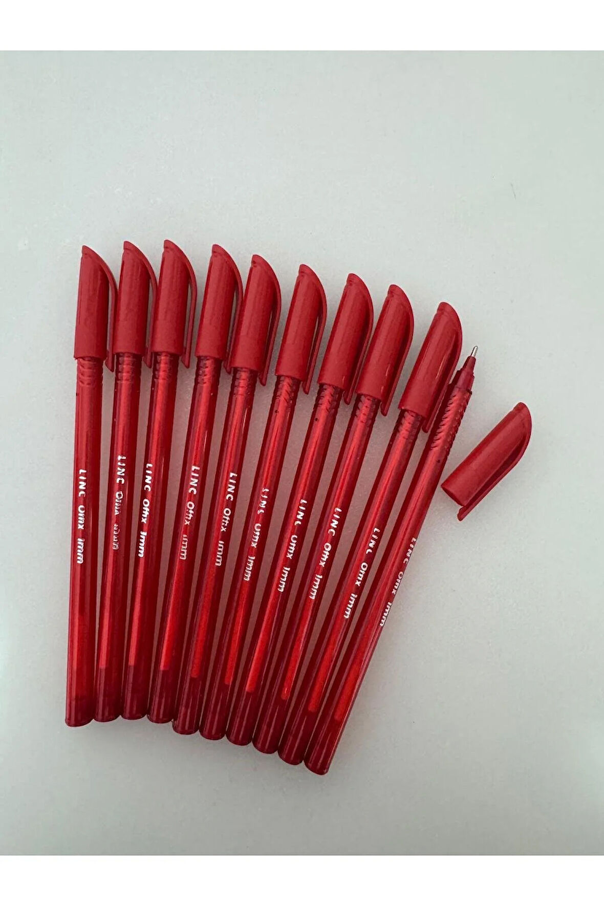 Silka Lınc Tükenmez Kalem 1 MM Kırmızı (10 Adet)