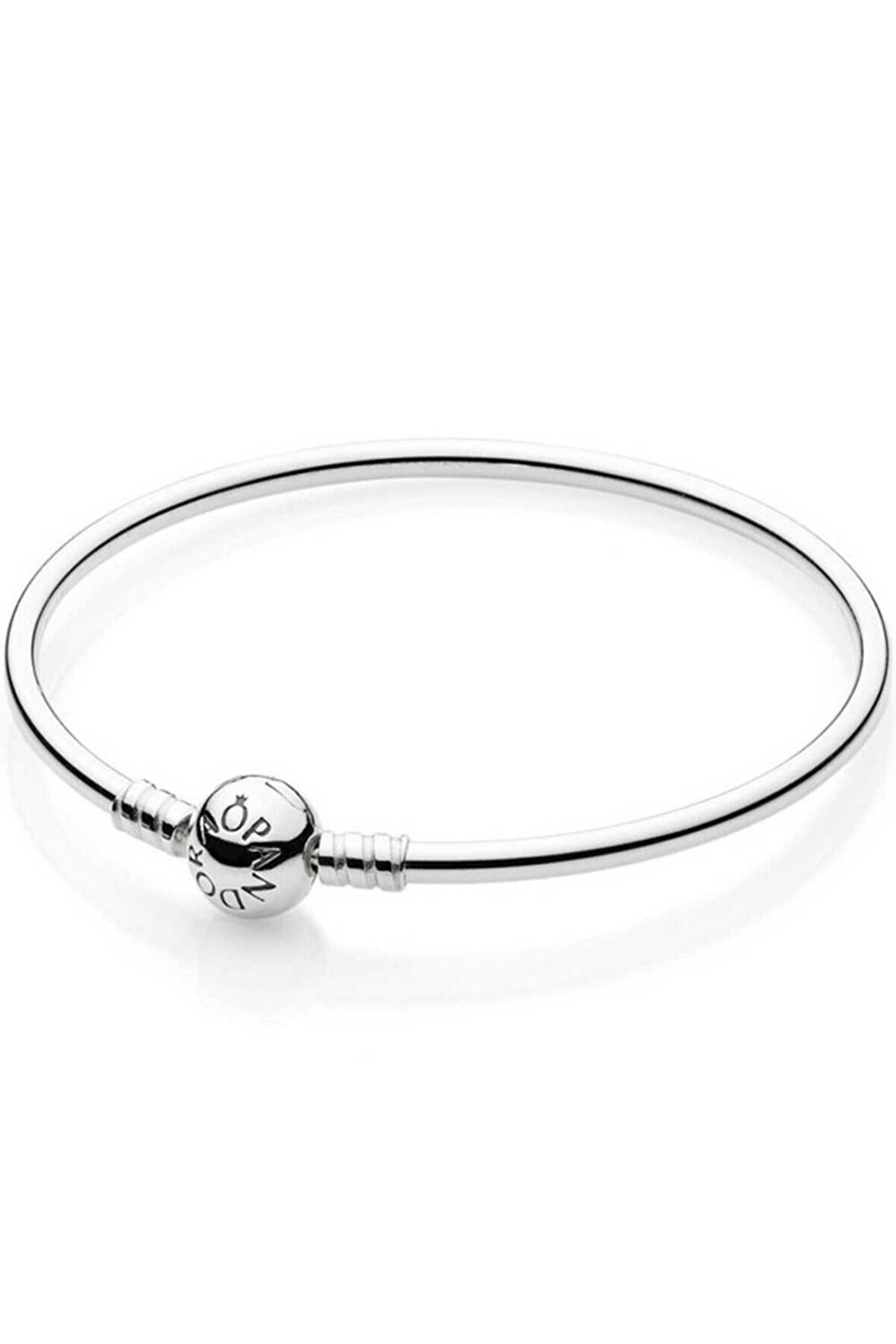 Pandora Tarz, Charm Uyumlu Ball Klips Bangle Bileklik, Tüm Boyutlar17-19-21cm