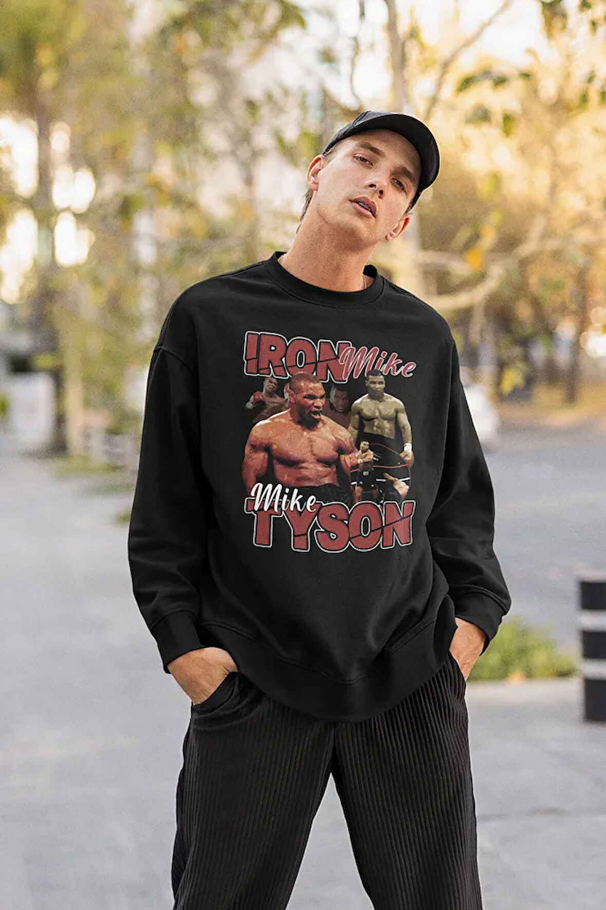 Iron Mike Tyson Yazılı Unisex Oversize Efsane Boksör Sweatshirt