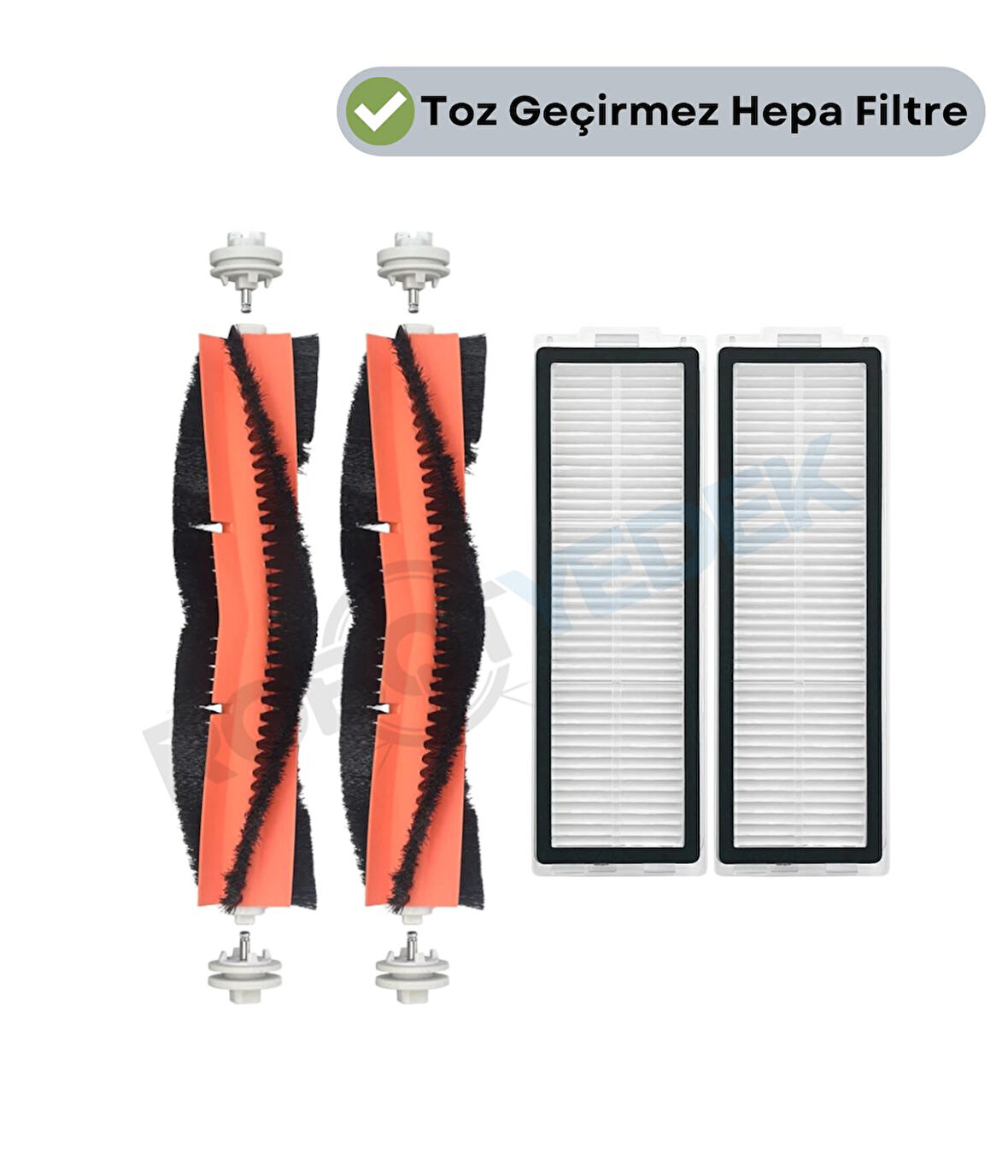 Xiaomi X20 Max X20 Pro (PLUS DEĞİL!) Uyumlu Yedek Ana Fırça ve Hepa Filtre-4 Parça