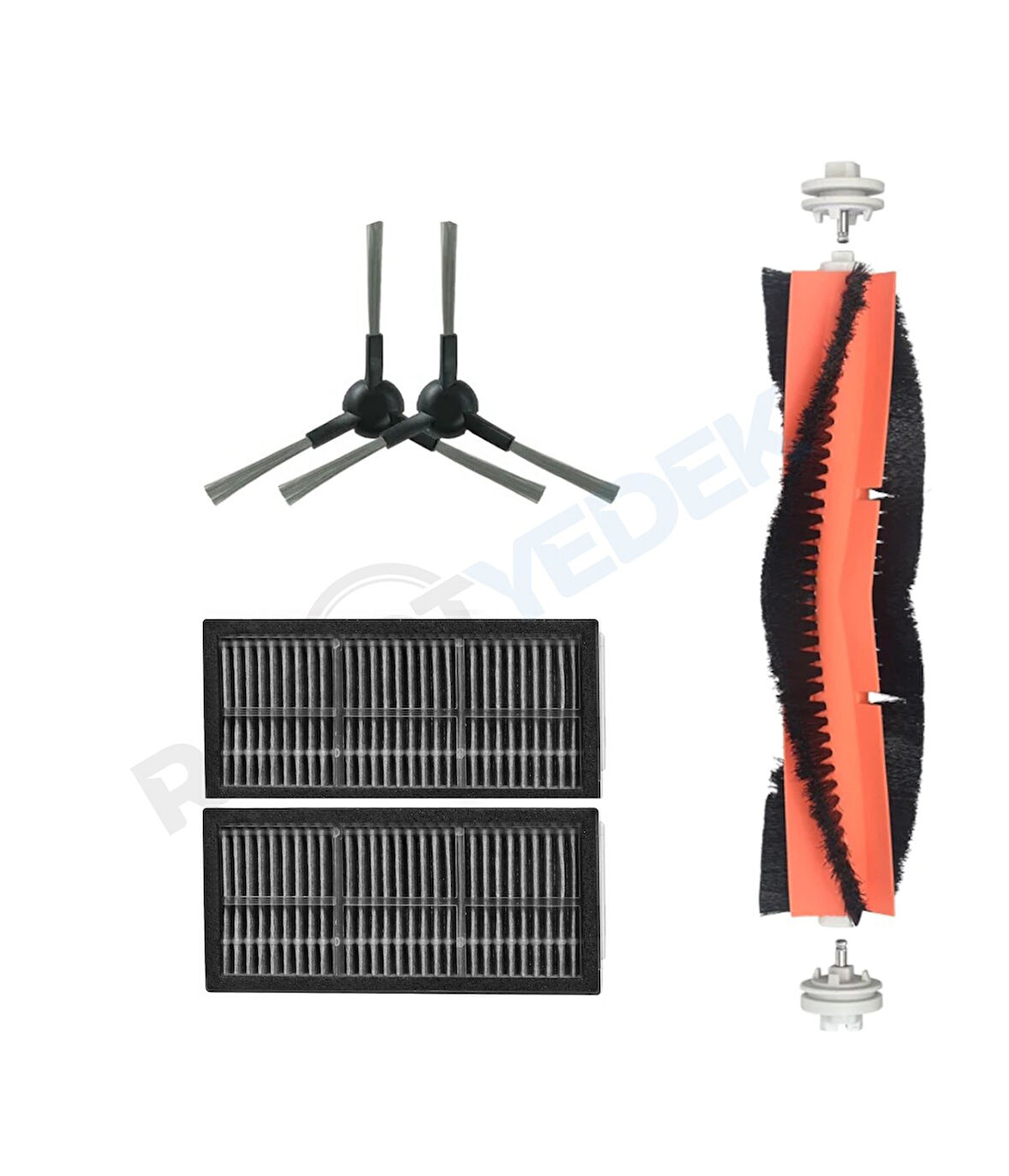 Dreame X30 Ultra Uyumlu Mopsuz Fırça Hepa Filtre Seti-5 Parça