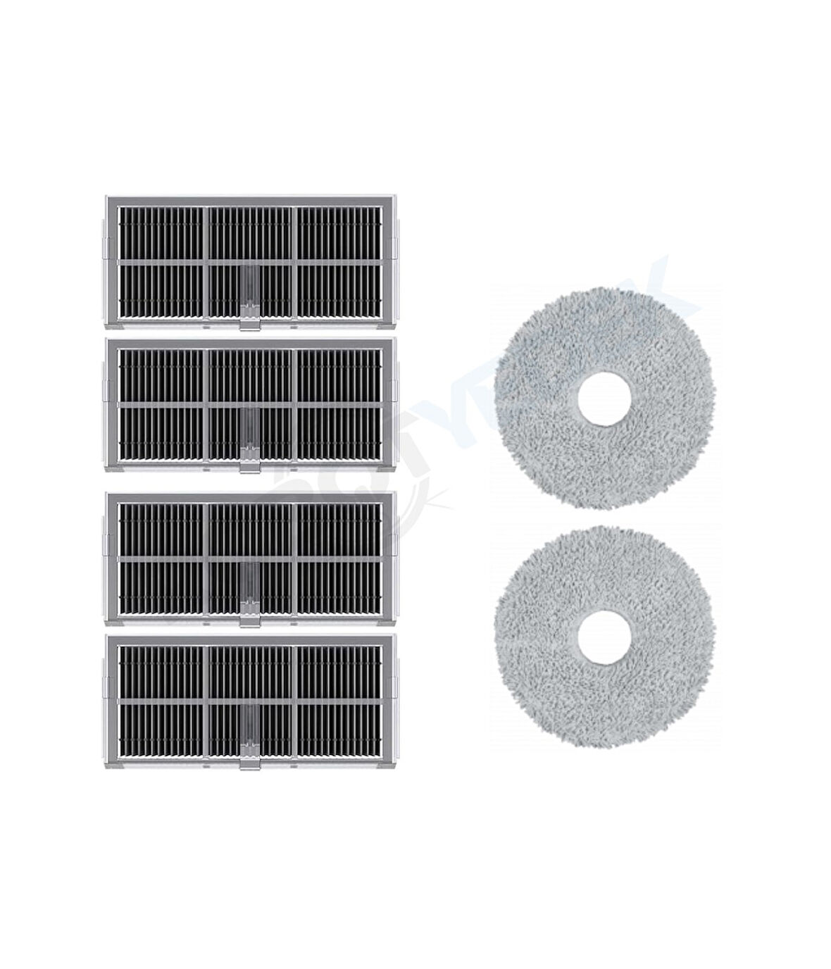 Dreame X30 Ultra Uyumlu Hepa Filtre ve Mop-6 Parça