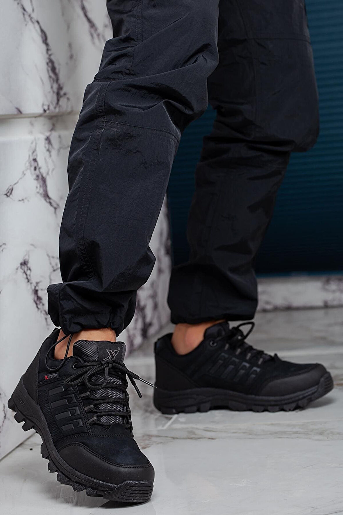 Günlük Siyah Erkek Bot Kürklü Fermuarlı ve Bağcıklı Burun ve Topuk Koruma 36-47 Numara x5-x6