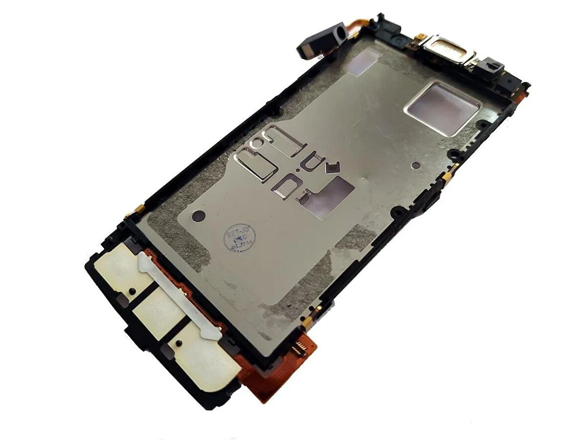 Nokia X6 Flex Orta Kasalı Nokia X6-00 Tuş Bordu Uyumlu LCD Ara Flex
