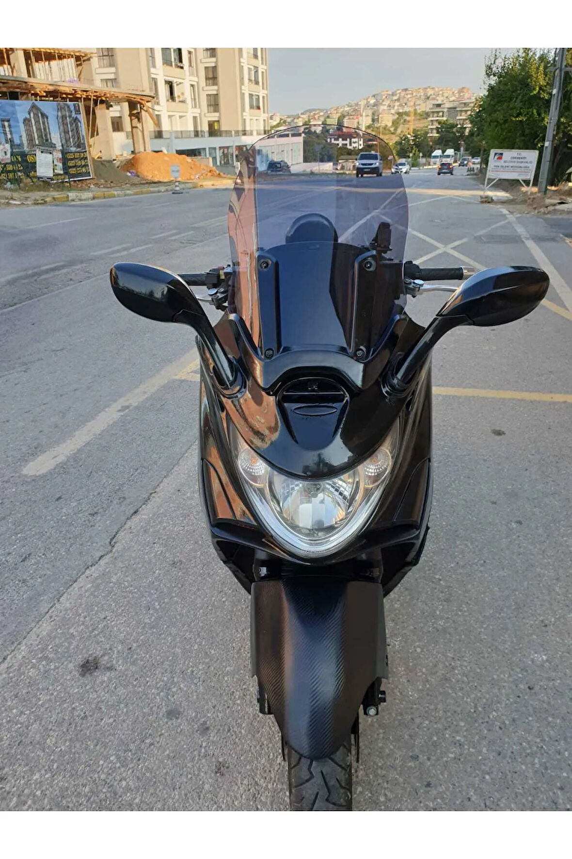 Kymco Xciting 250 500 İ Siperlik Ön Cam 2008 2012 Model 62cm Açıkfüme Renkli 4mm