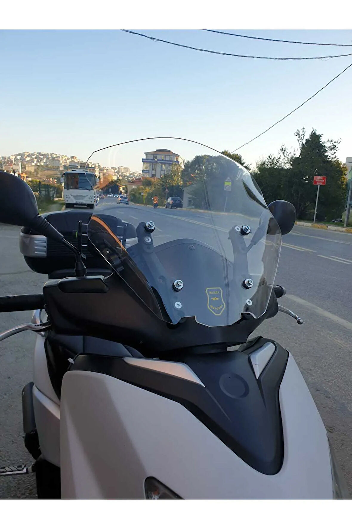 Yamaha Xcity 250 Siperlik Ön Cam 2011 2016 Model 40cm Şeffaf Renkli 4mm